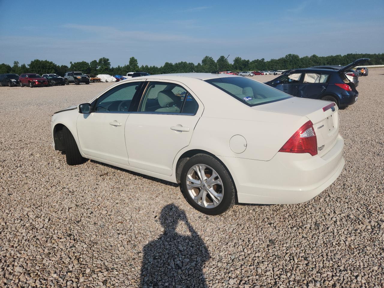 2012 Ford Fusion Se White vin: 3FAHP0HA6CR410193