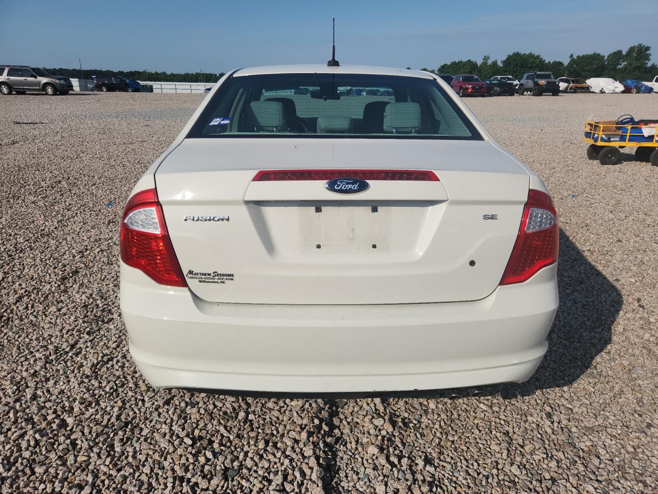 2012 Ford Fusion Se White vin: 3FAHP0HA6CR410193