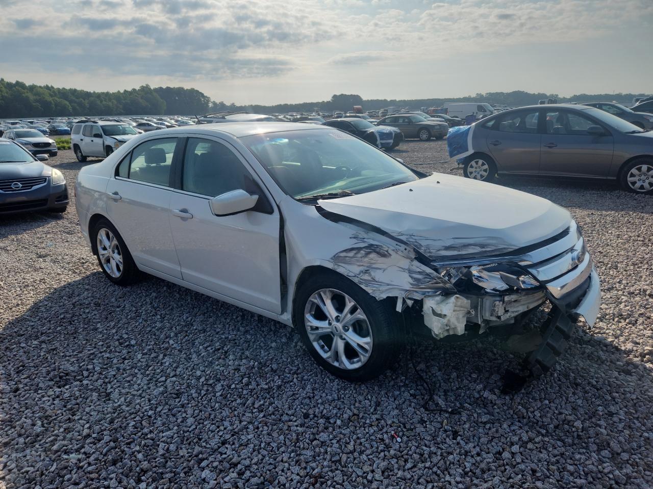 2012 Ford Fusion Se White vin: 3FAHP0HA6CR410193