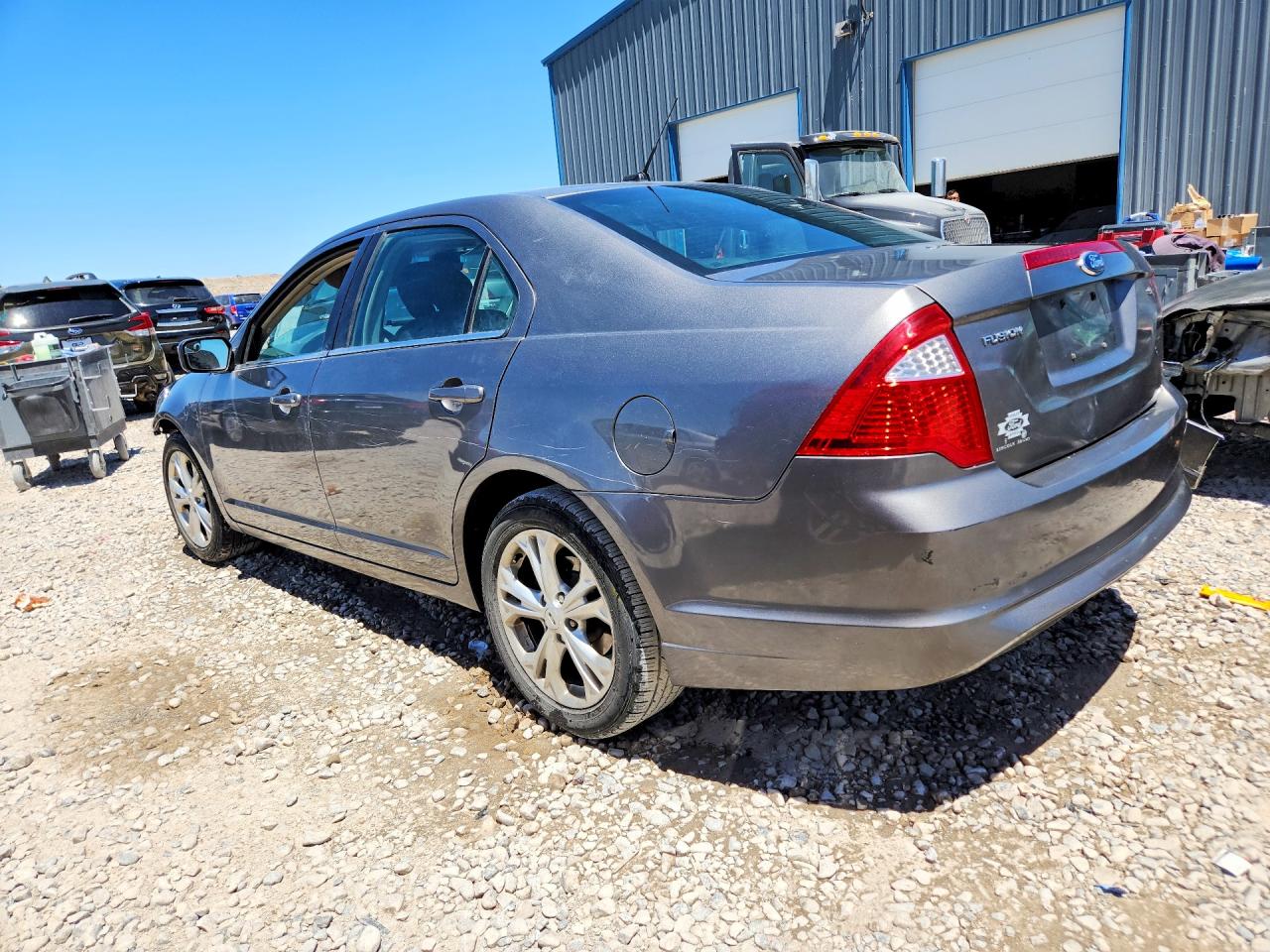 2012 Ford Fusion Se Gray vin: 3FAHP0HA6CR414079