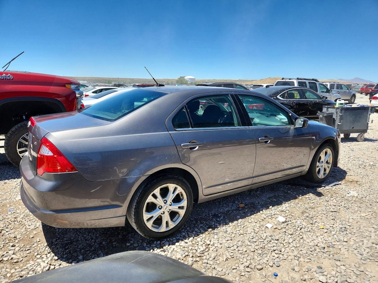 2012 Ford Fusion Se Gray vin: 3FAHP0HA6CR414079