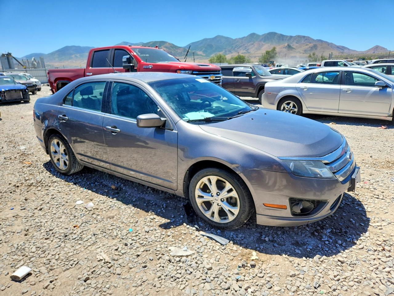 2012 Ford Fusion Se Gray vin: 3FAHP0HA6CR414079