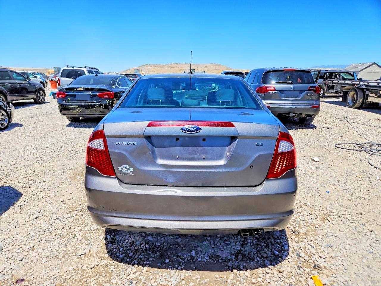 2012 Ford Fusion Se Gray vin: 3FAHP0HA6CR414079