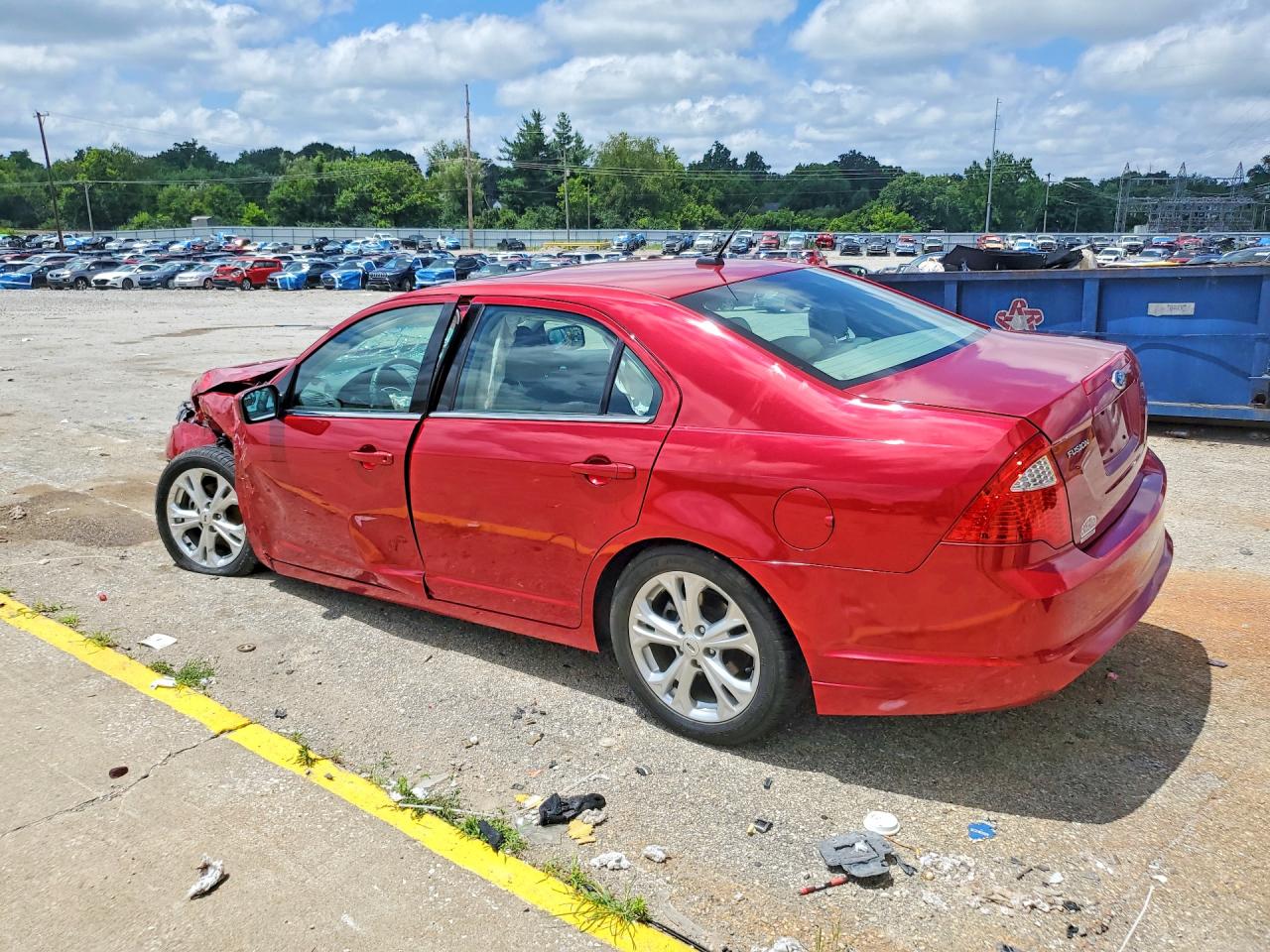 2012 Ford Fusion Se Red vin: 3FAHP0HA6CR427866