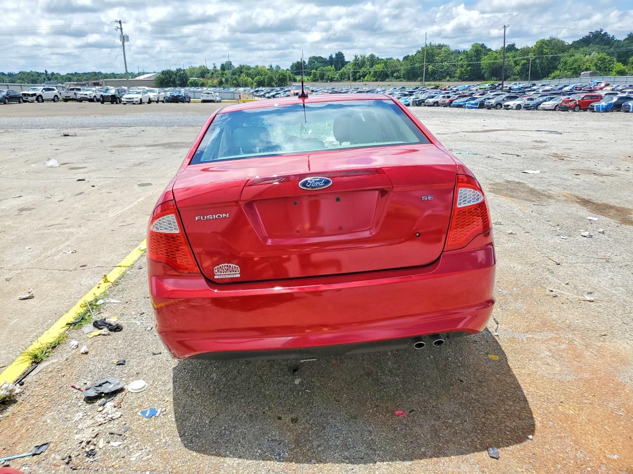 2012 Ford Fusion Se Red vin: 3FAHP0HA6CR427866