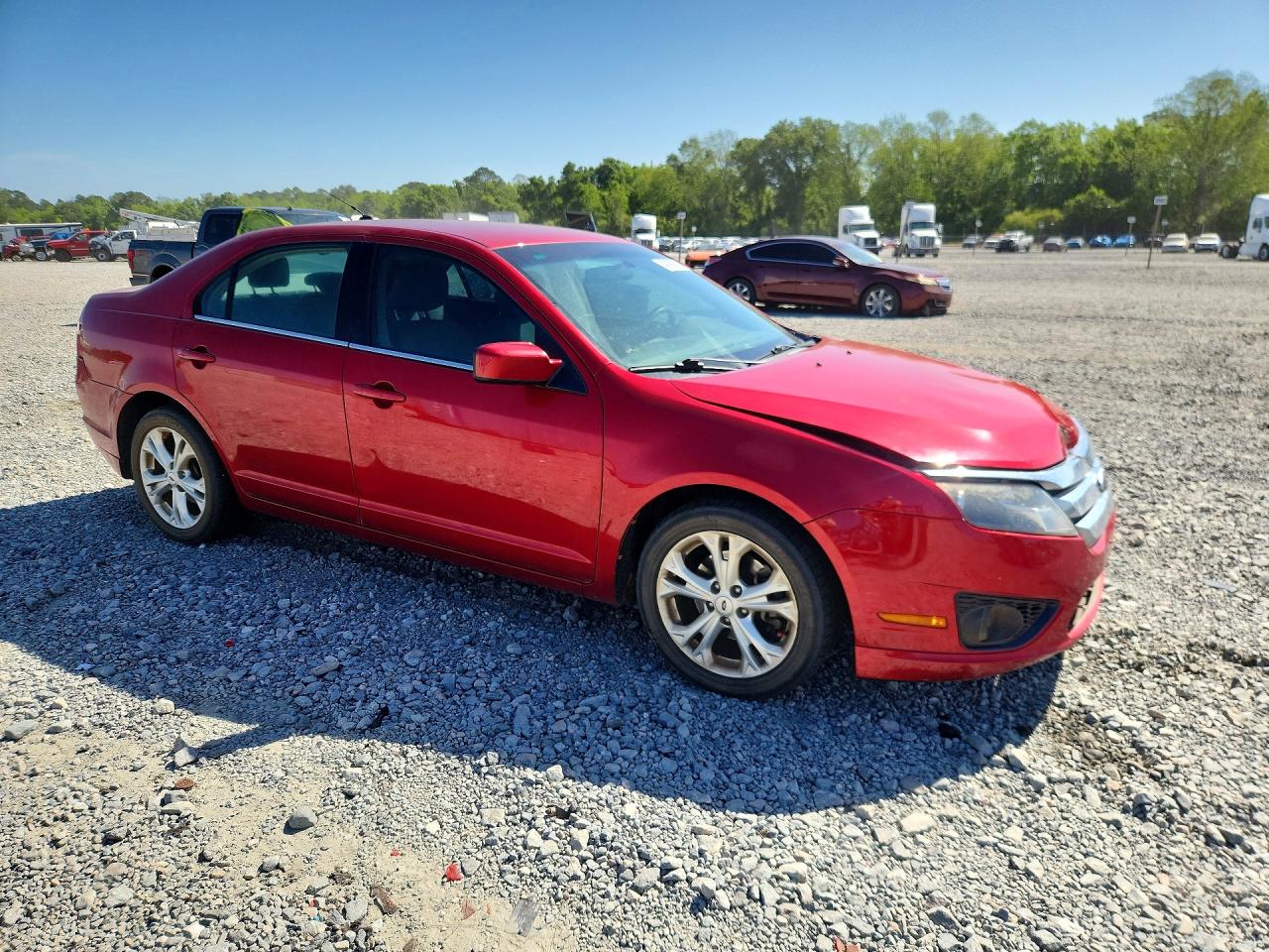 2012 Ford Fusion Se Red vin: 3FAHP0HA6CR444019