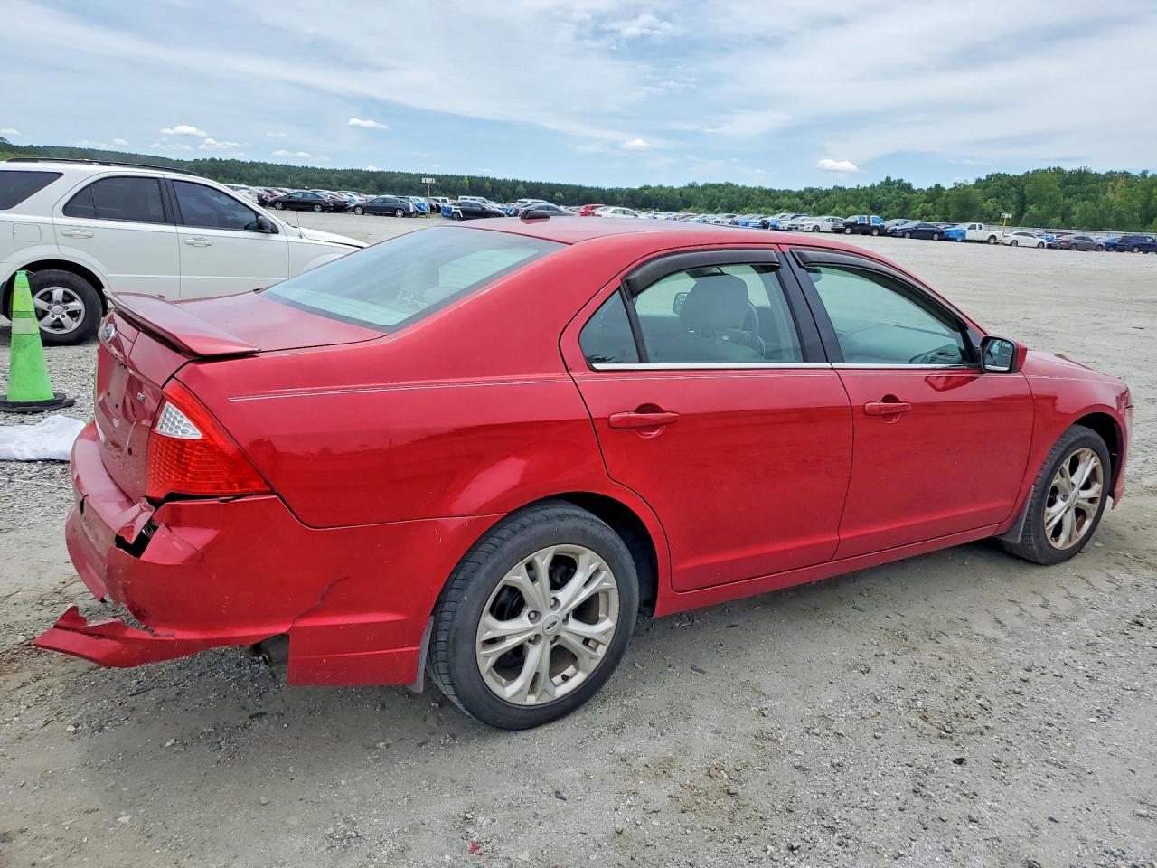 2012 Ford Fusion Se Red vin: 3FAHP0HA6CR448894