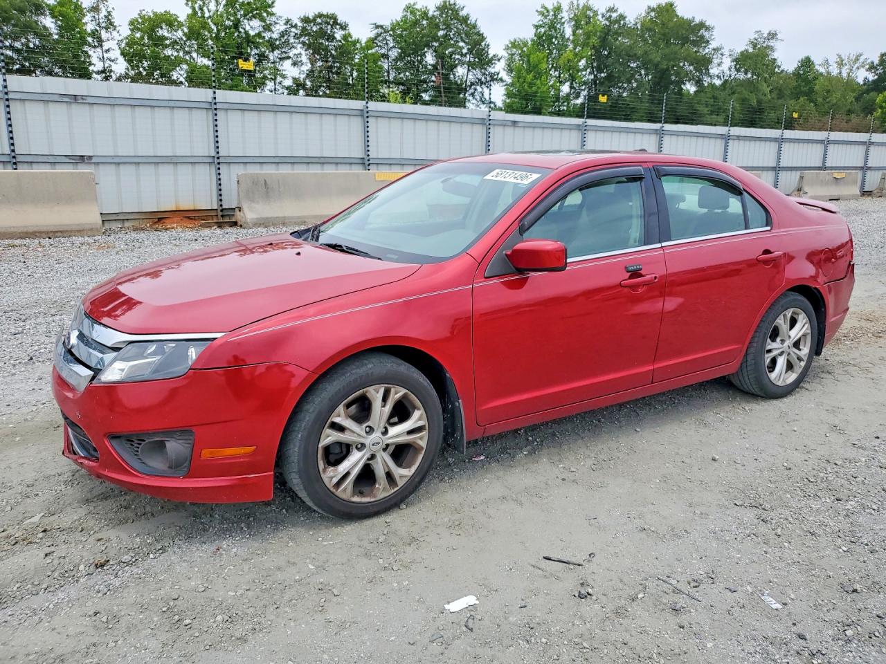 2012 Ford Fusion Se Red vin: 3FAHP0HA6CR448894
