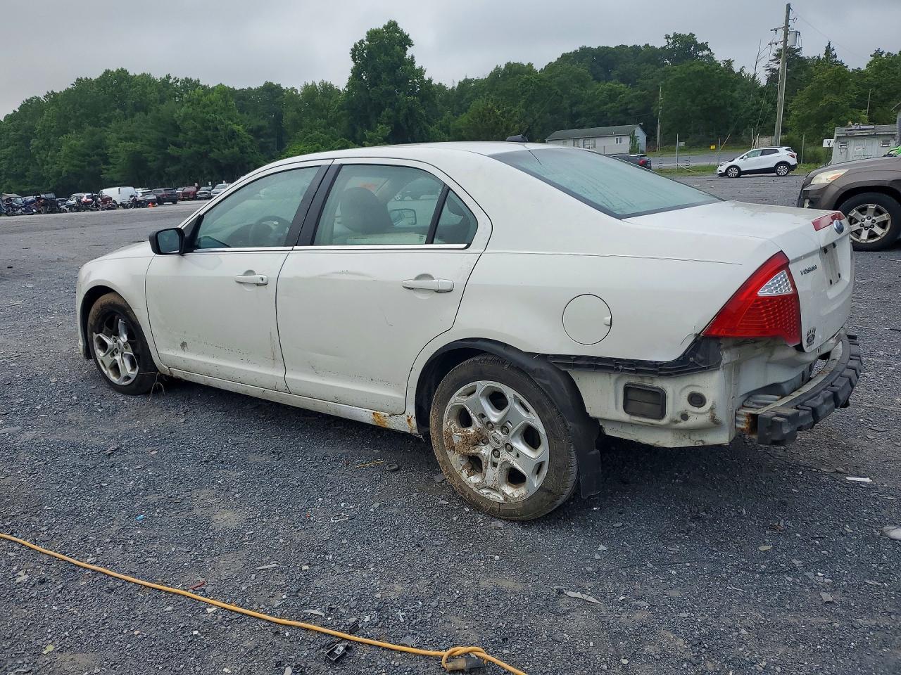2010 Ford Fusion Se White vin: 3FAHP0HA7AR156782
