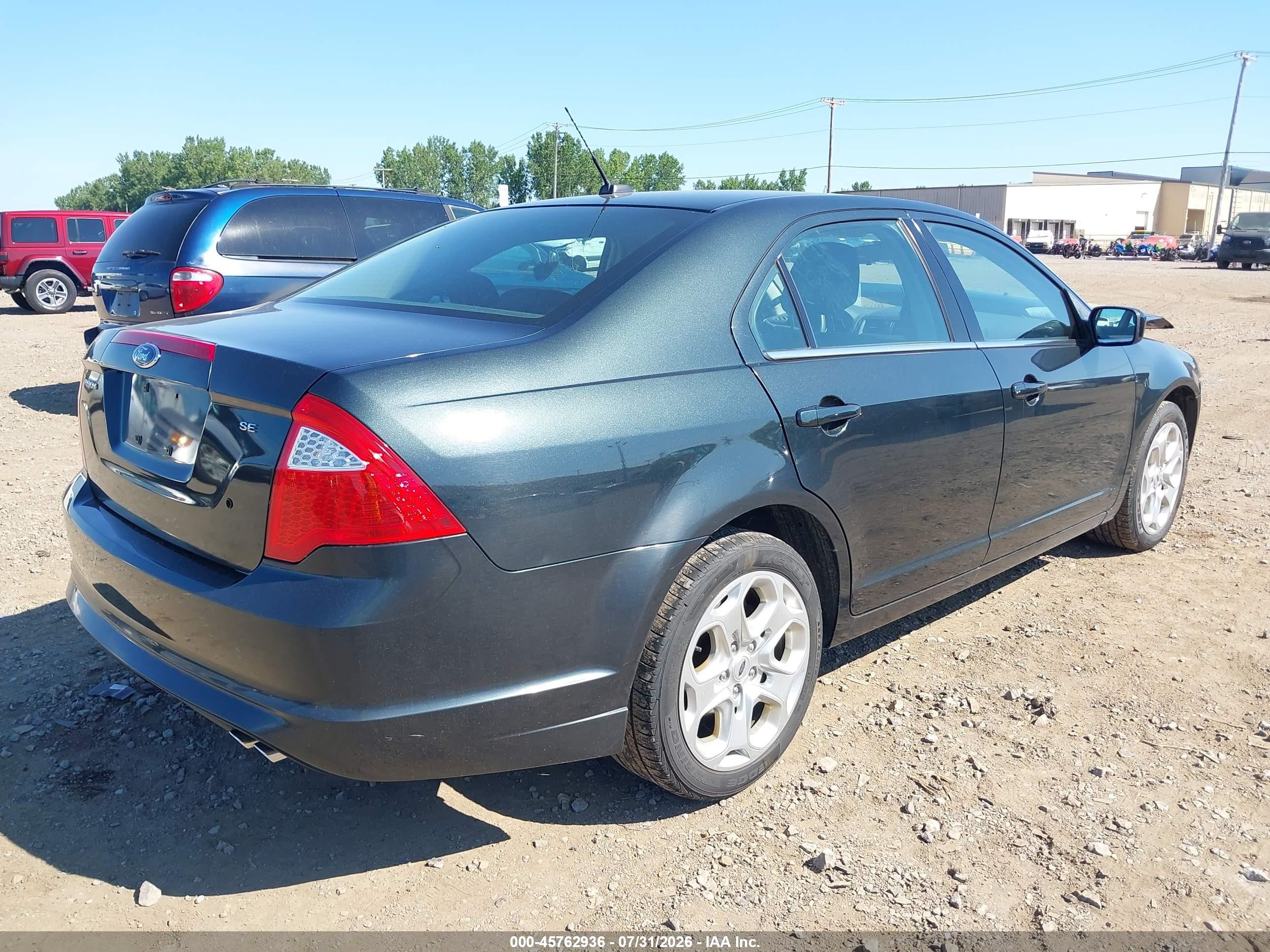 2010 Ford Fusion Se Green vin: 3FAHP0HA7AR239631
