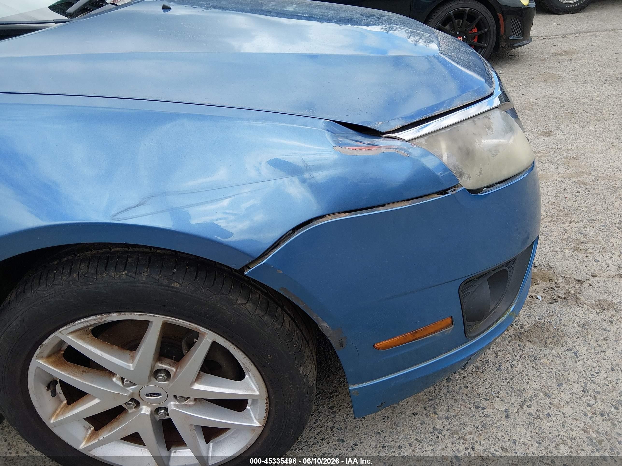 2010 Ford Fusion Se Blue vin: 3FAHP0HA7AR252265
