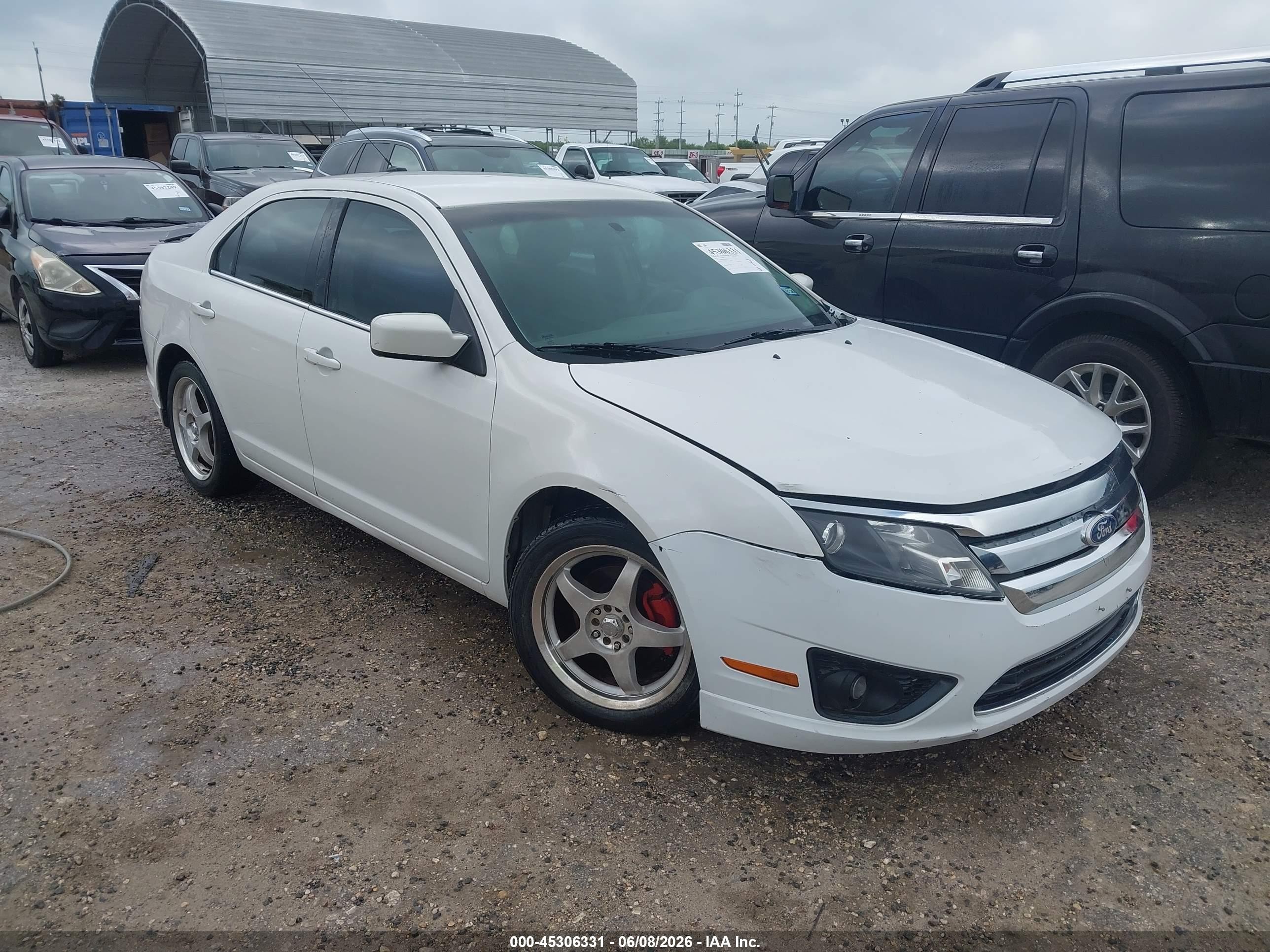 2010 Ford Fusion Se White vin: 3FAHP0HA7AR292037