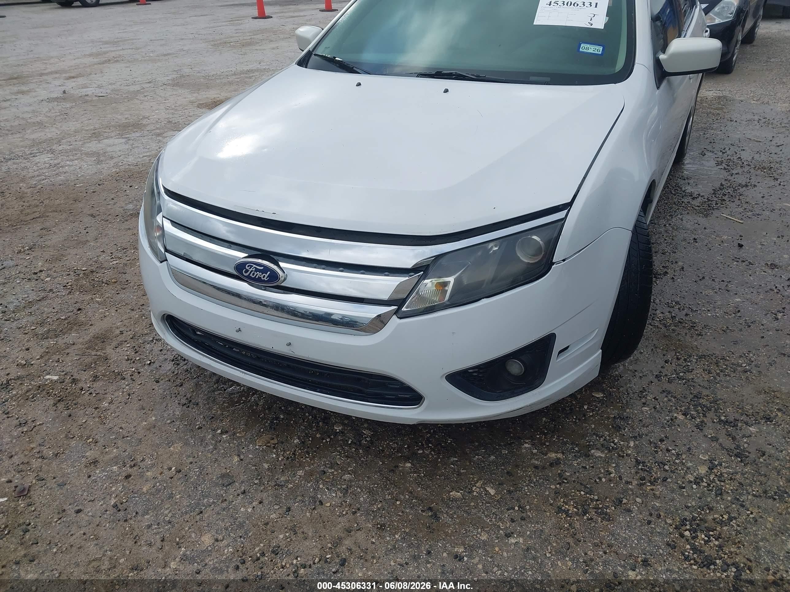 2010 Ford Fusion Se Белый vin: 3FAHP0HA7AR292037