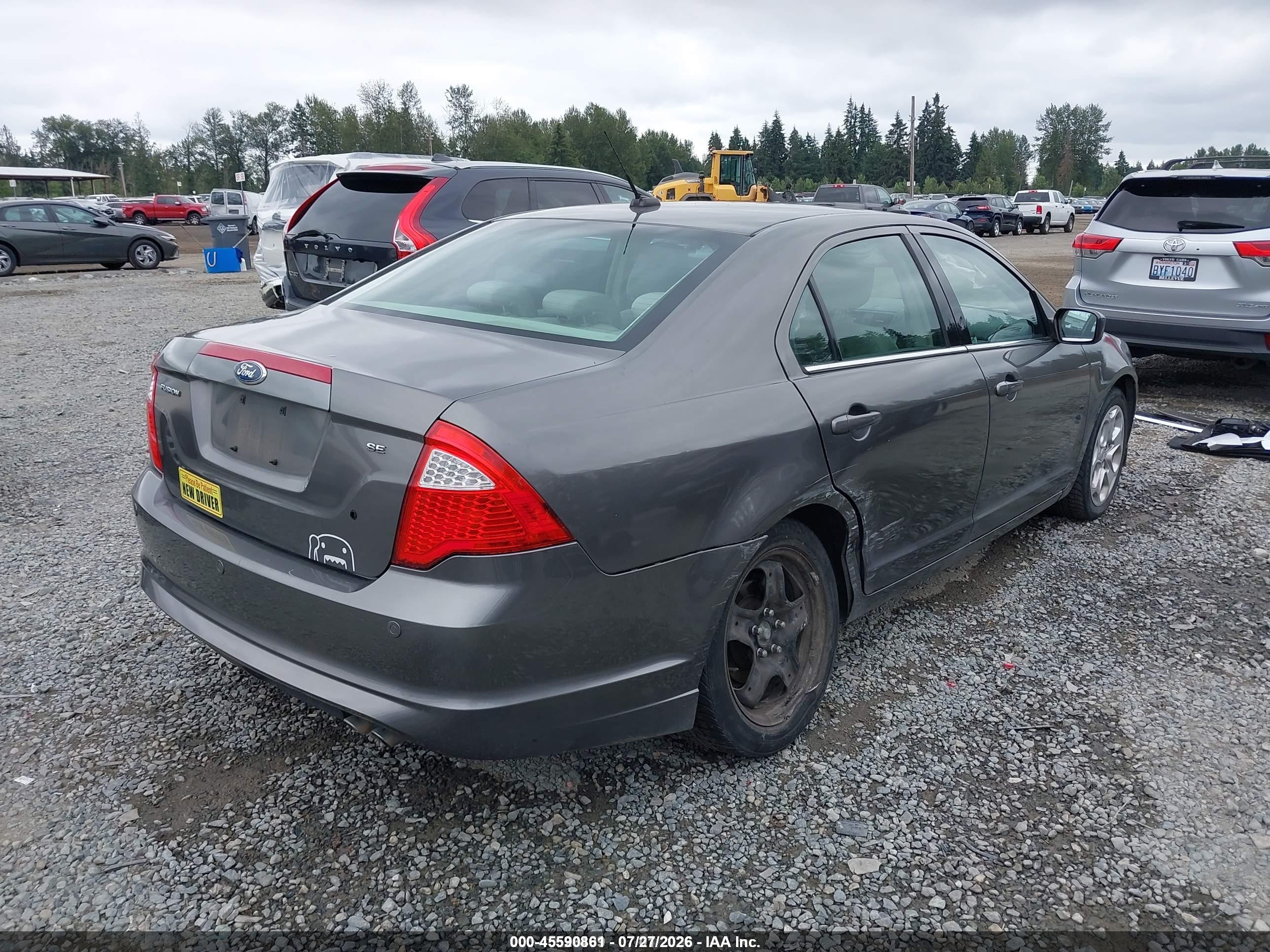 2010 Ford Fusion Se Silver vin: 3FAHP0HA7AR411219