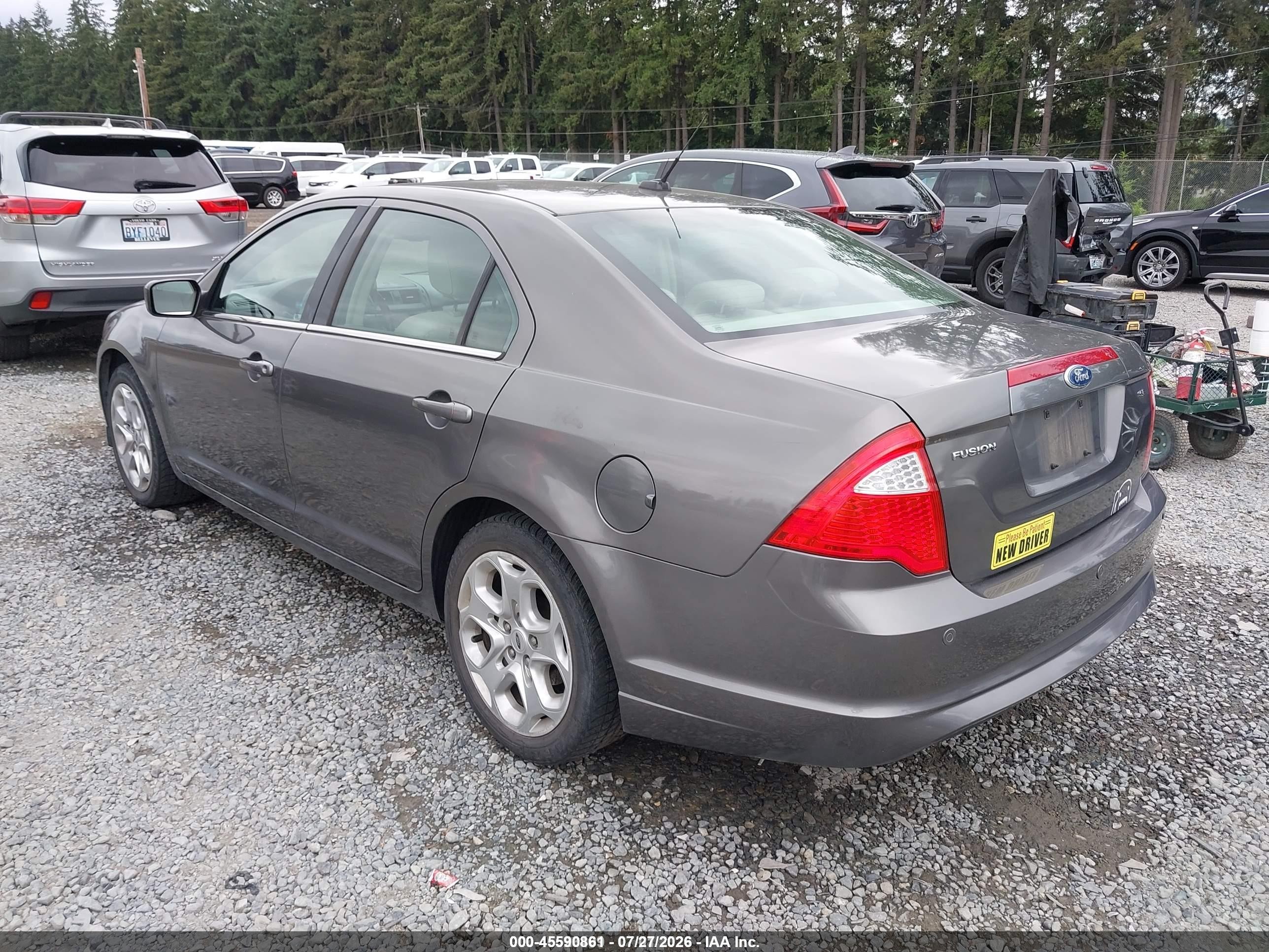 2010 Ford Fusion Se Silver vin: 3FAHP0HA7AR411219