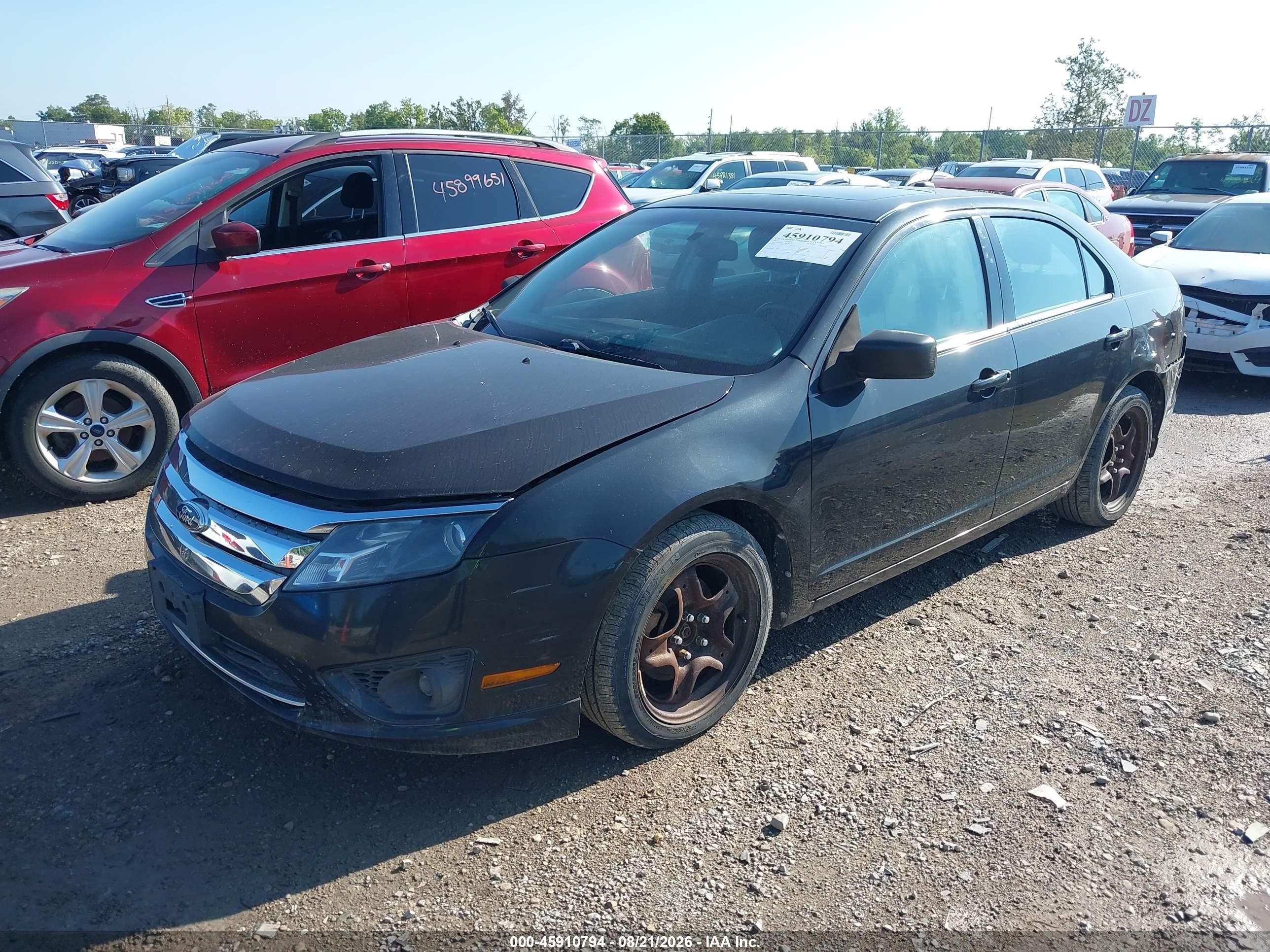 2011 Ford Fusion Se Black vin: 3FAHP0HA7BR167122