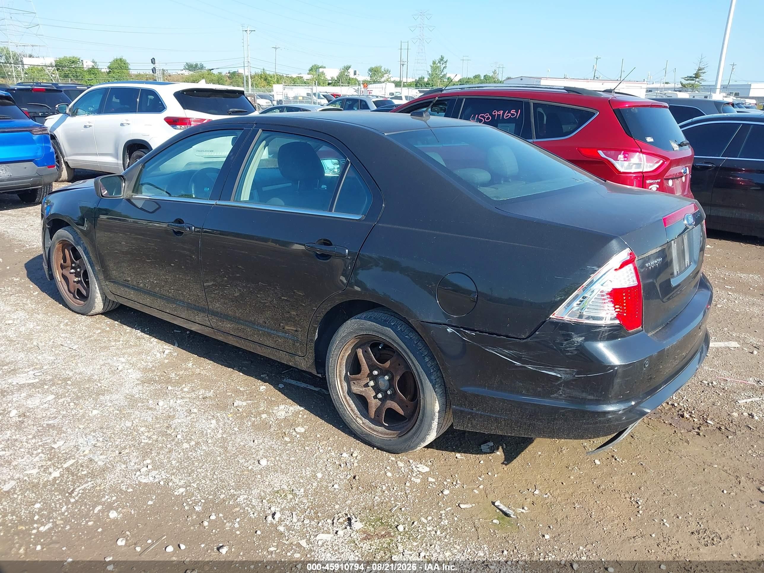 2011 Ford Fusion Se Black vin: 3FAHP0HA7BR167122