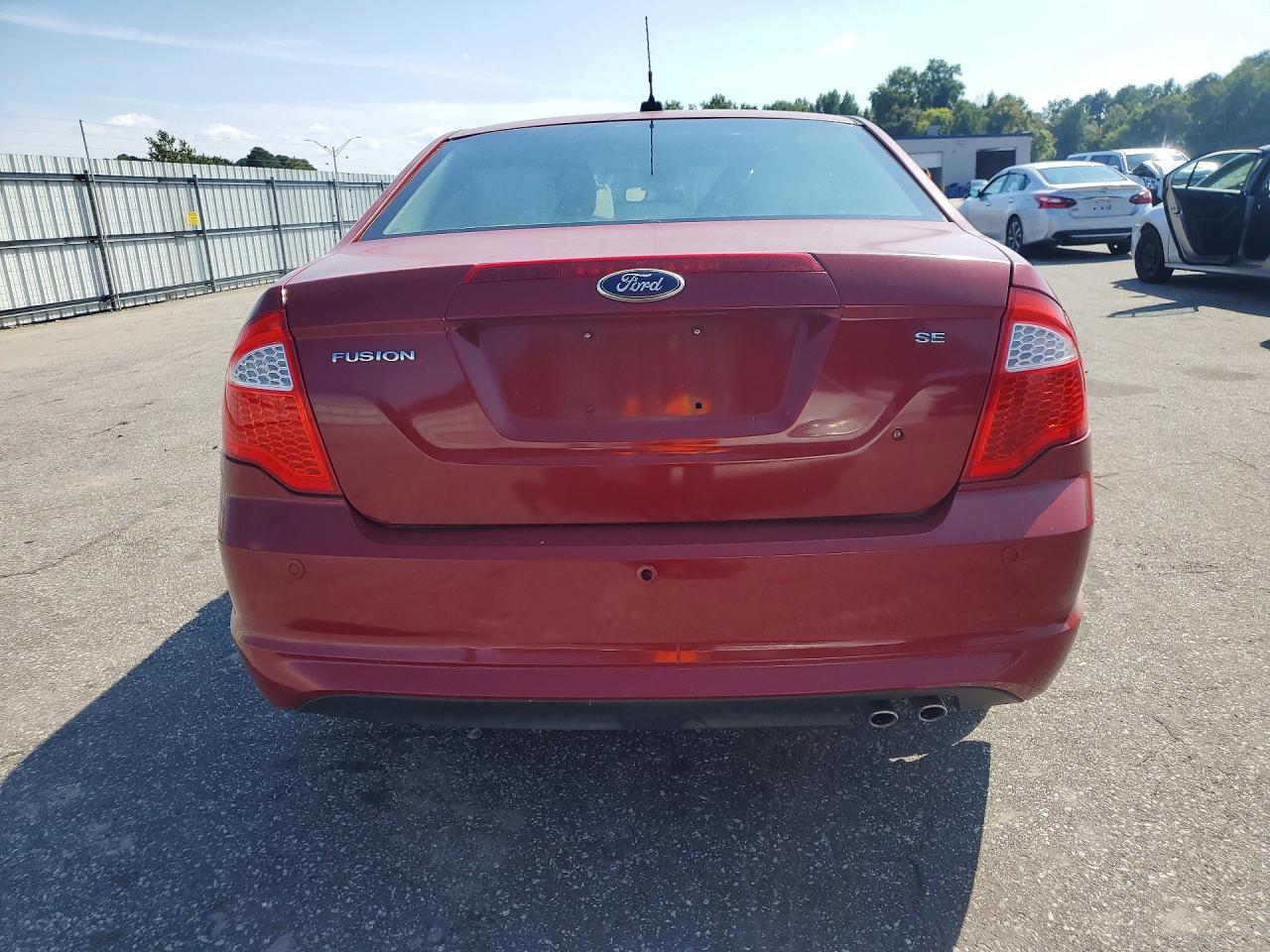 2011 Ford Fusion Sel Burgundy vin: 3FAHP0HA7BR194983