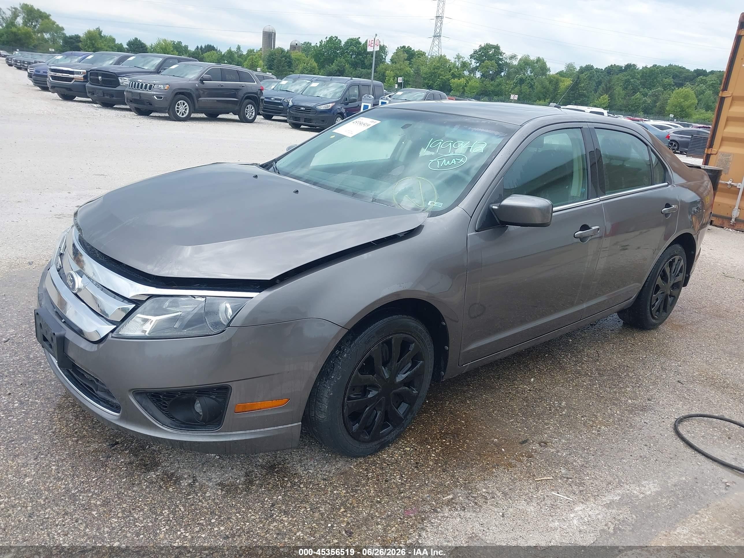 2011 Ford Fusion Se Gray vin: 3FAHP0HA7BR199942