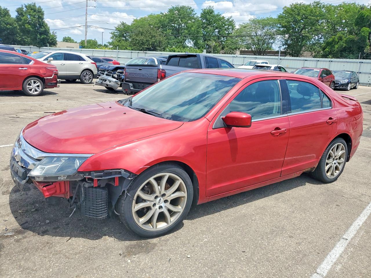 2011 Ford Fusion Se Red vin: 3FAHP0HA7BR278947