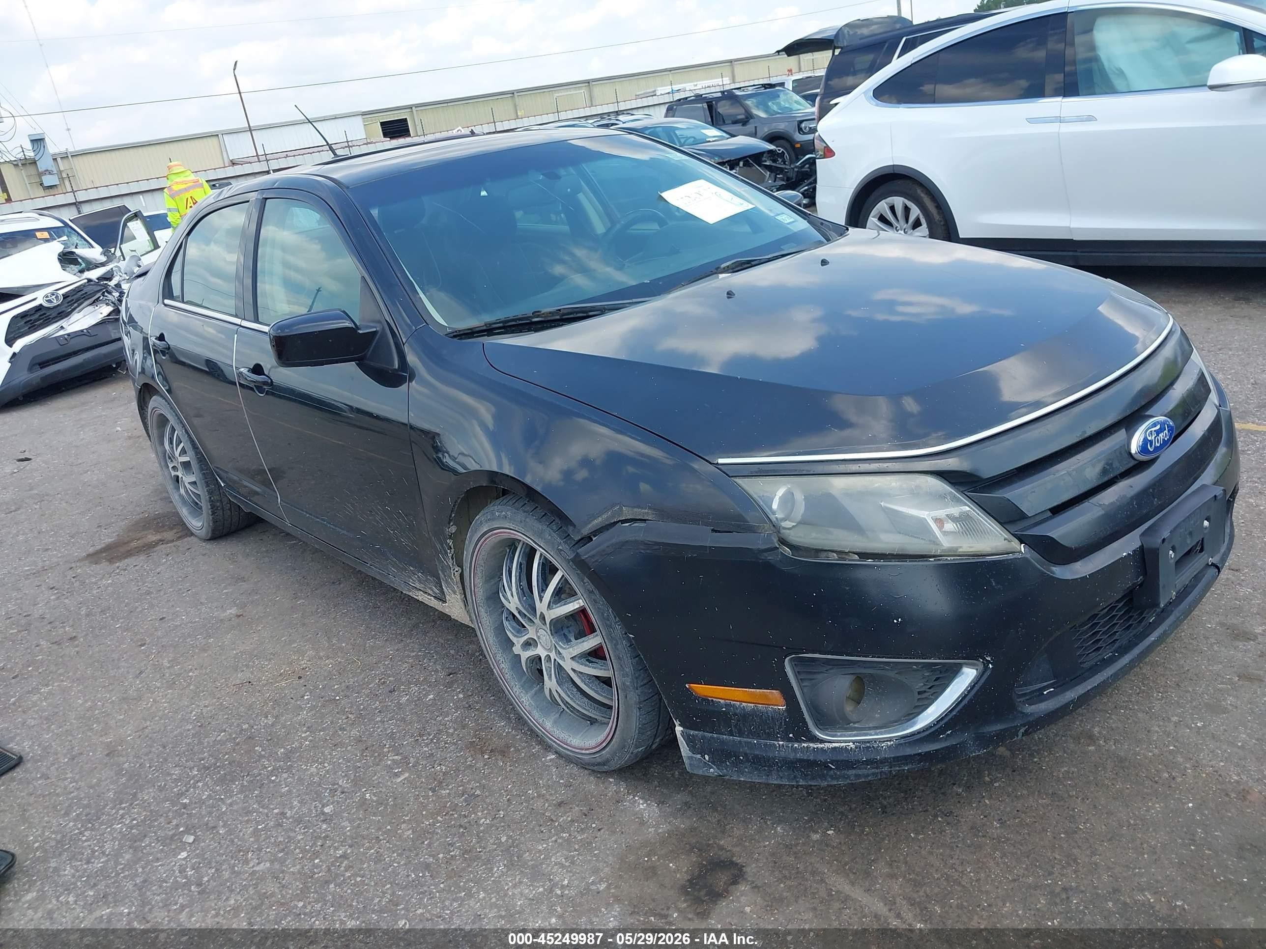 2011 Ford Fusion Se Black vin: 3FAHP0HA7BR291908