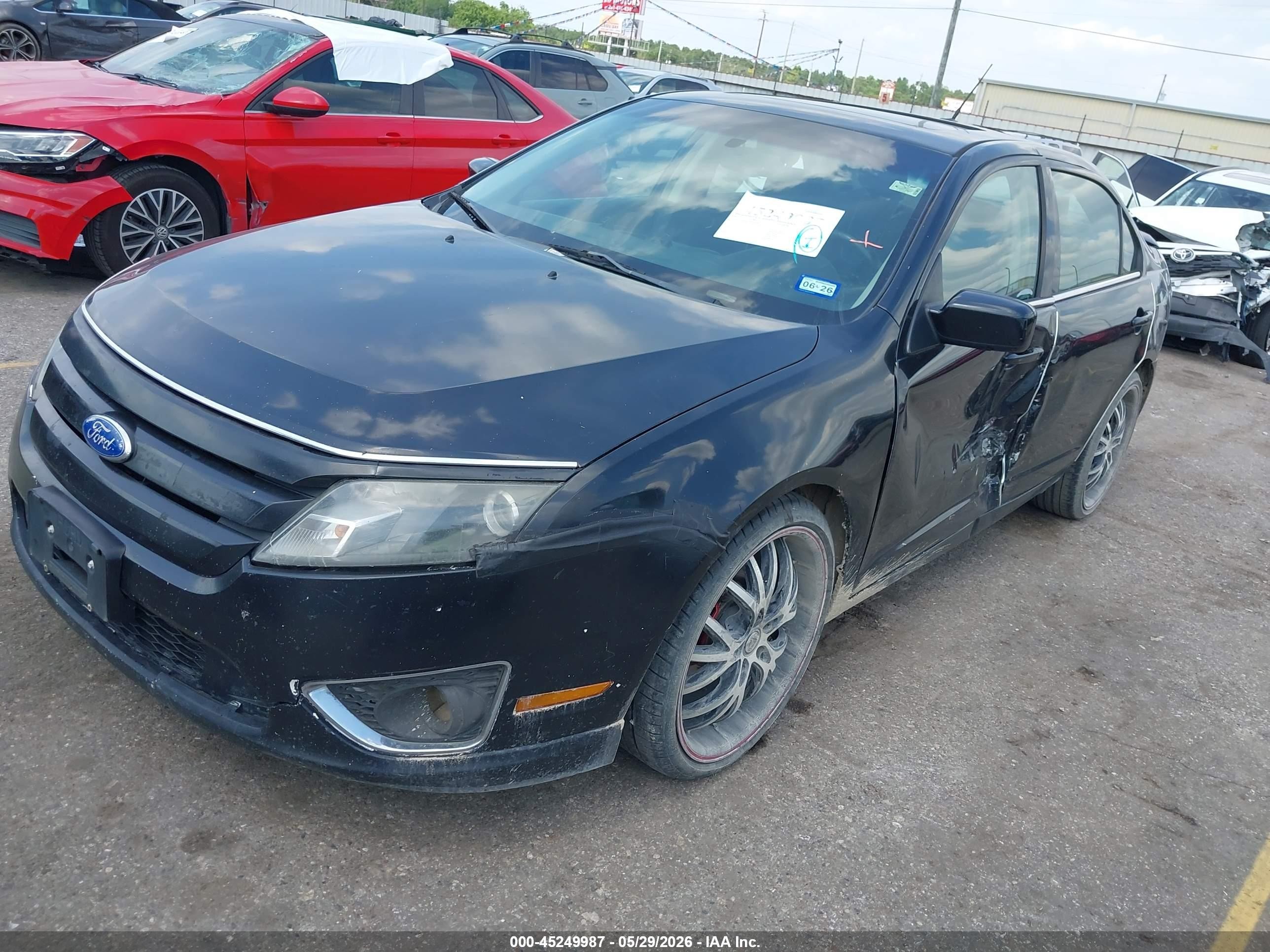 2011 Ford Fusion Se Black vin: 3FAHP0HA7BR291908