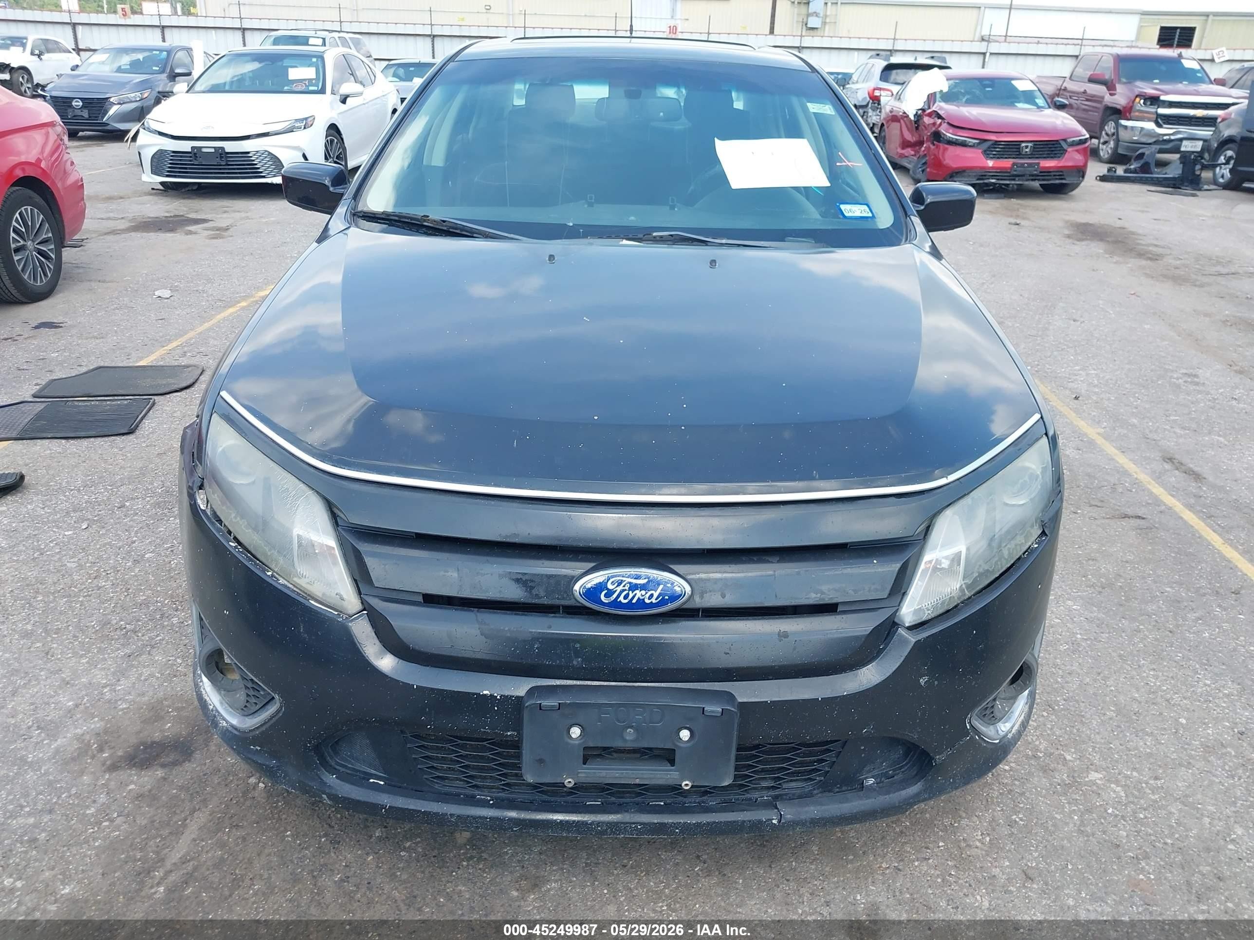 2011 Ford Fusion Se Black vin: 3FAHP0HA7BR291908