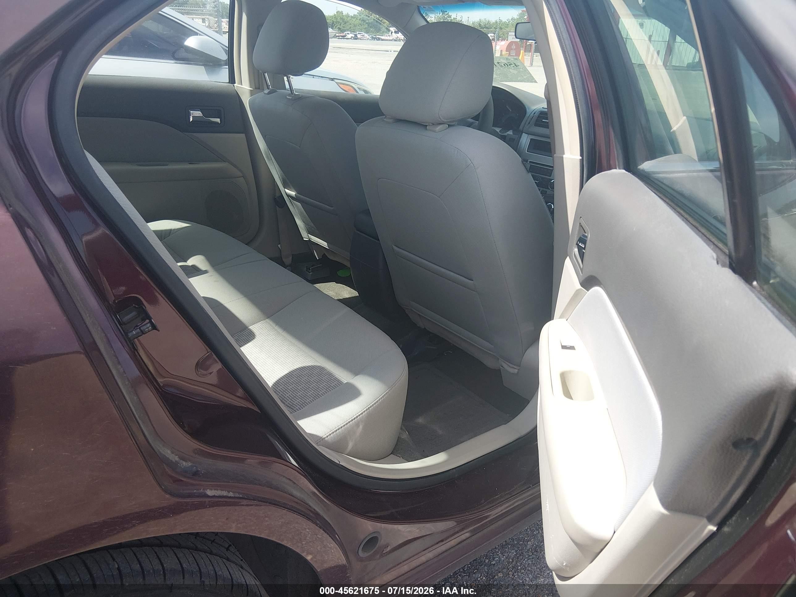 2011 Ford Fusion Se Burgundy vin: 3FAHP0HA7BR295747