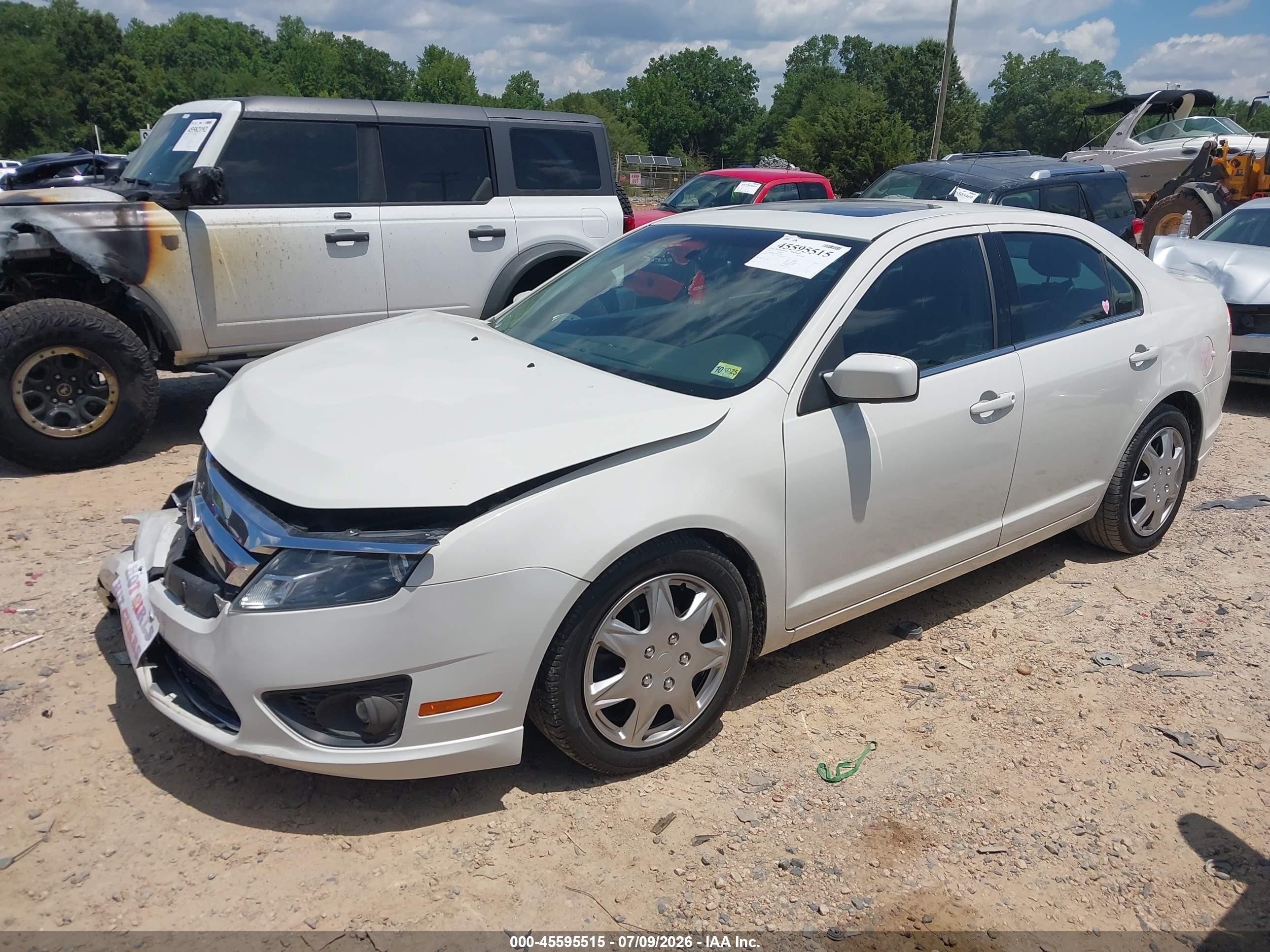 2011 Ford Fusion Se White vin: 3FAHP0HA7BR310053