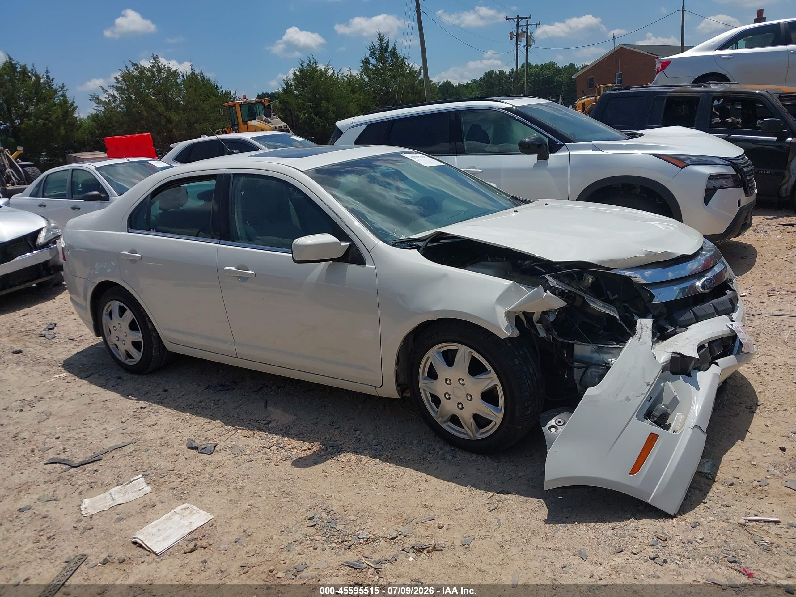 2011 Ford Fusion Se White vin: 3FAHP0HA7BR310053
