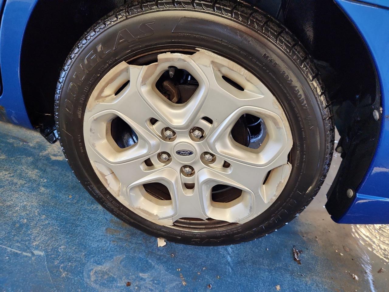 2011 Ford Fusion Se Blue vin: 3FAHP0HA7BR346597 Damage: Left Rear Wheel Cover, Broken, Replacement Required