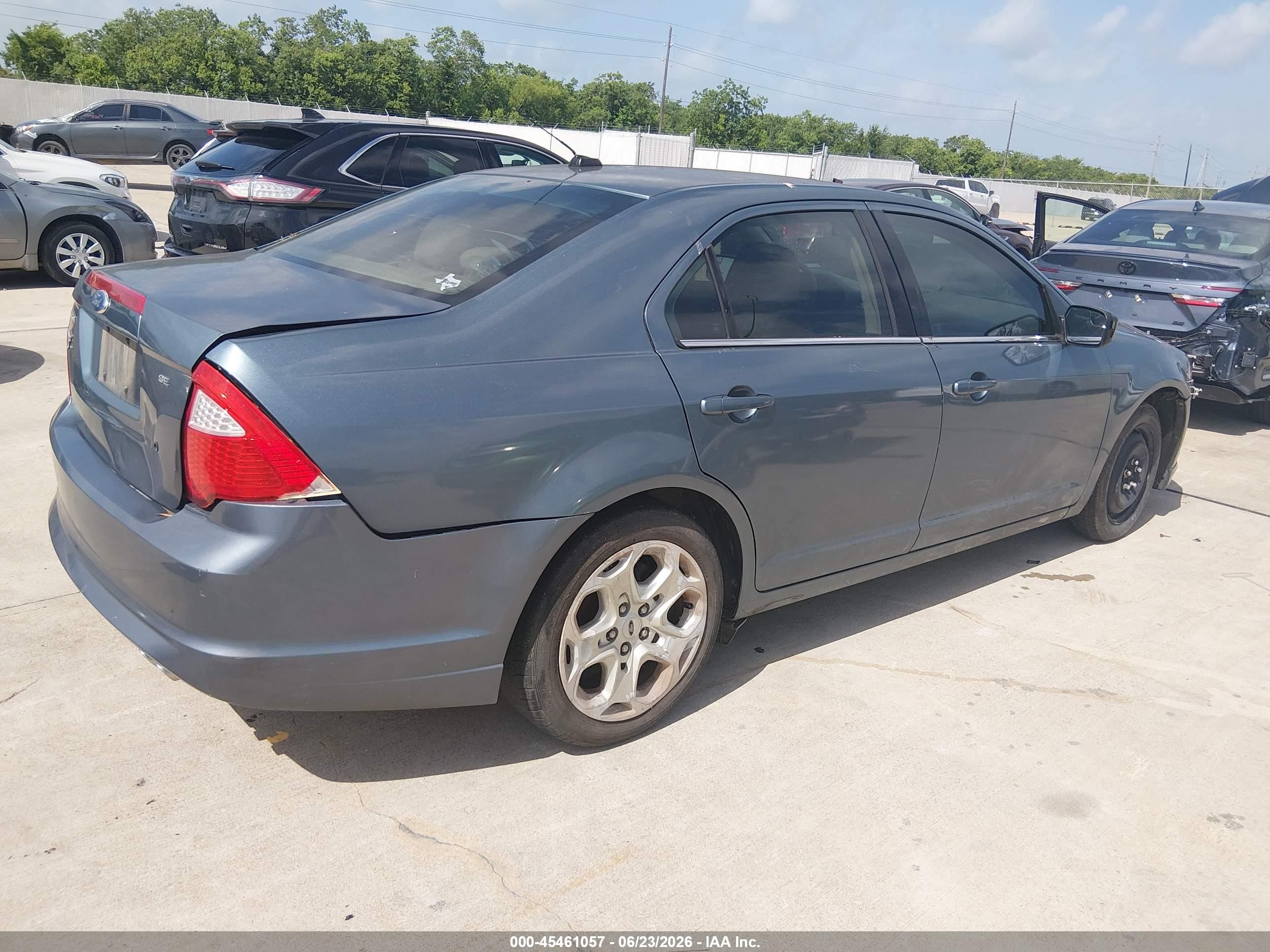 2011 Ford Fusion Se Teal vin: 3FAHP0HA7BR346664