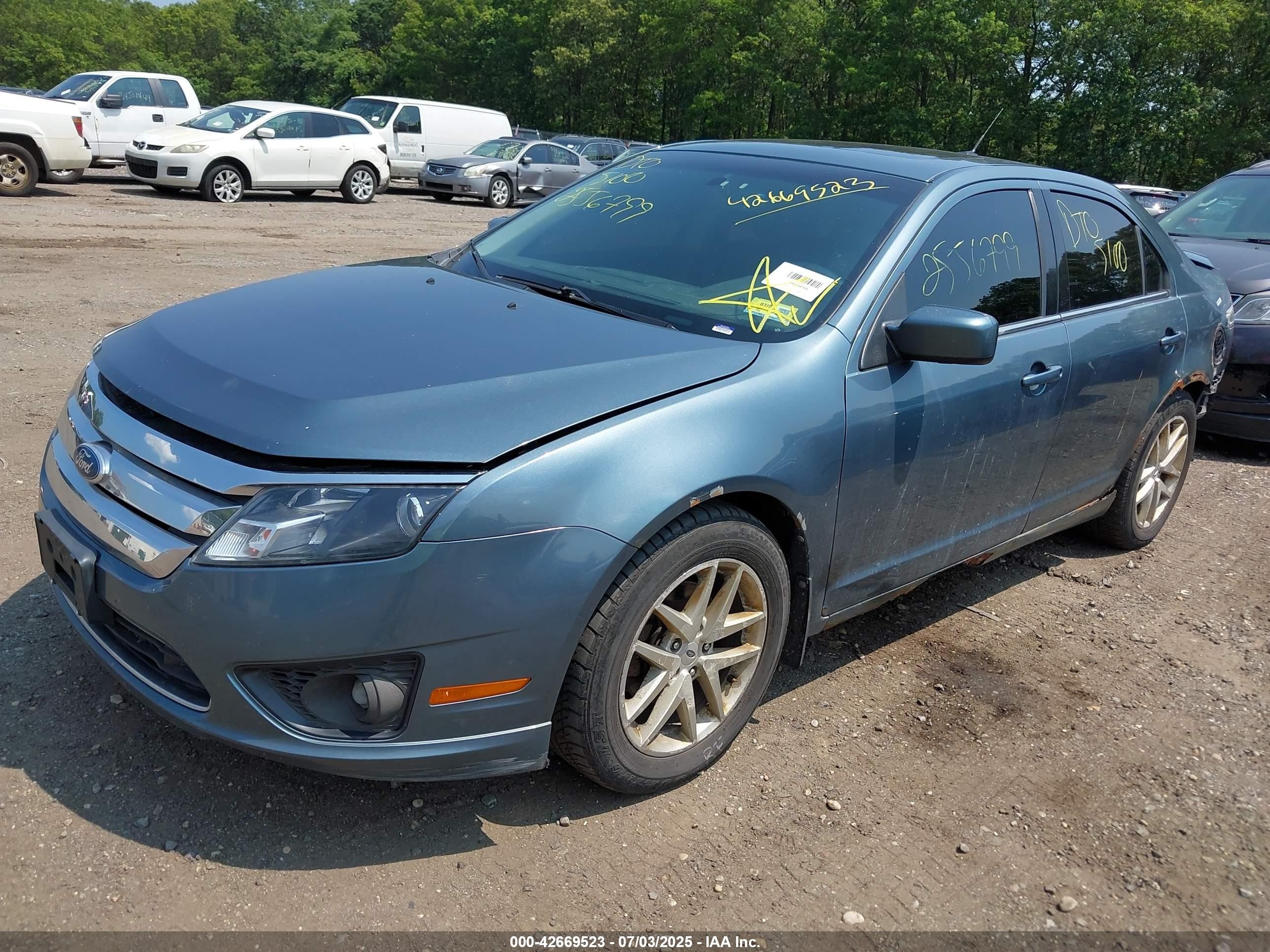 2012 Ford Fusion Se Blue vin: 3FAHP0HA7CR133960