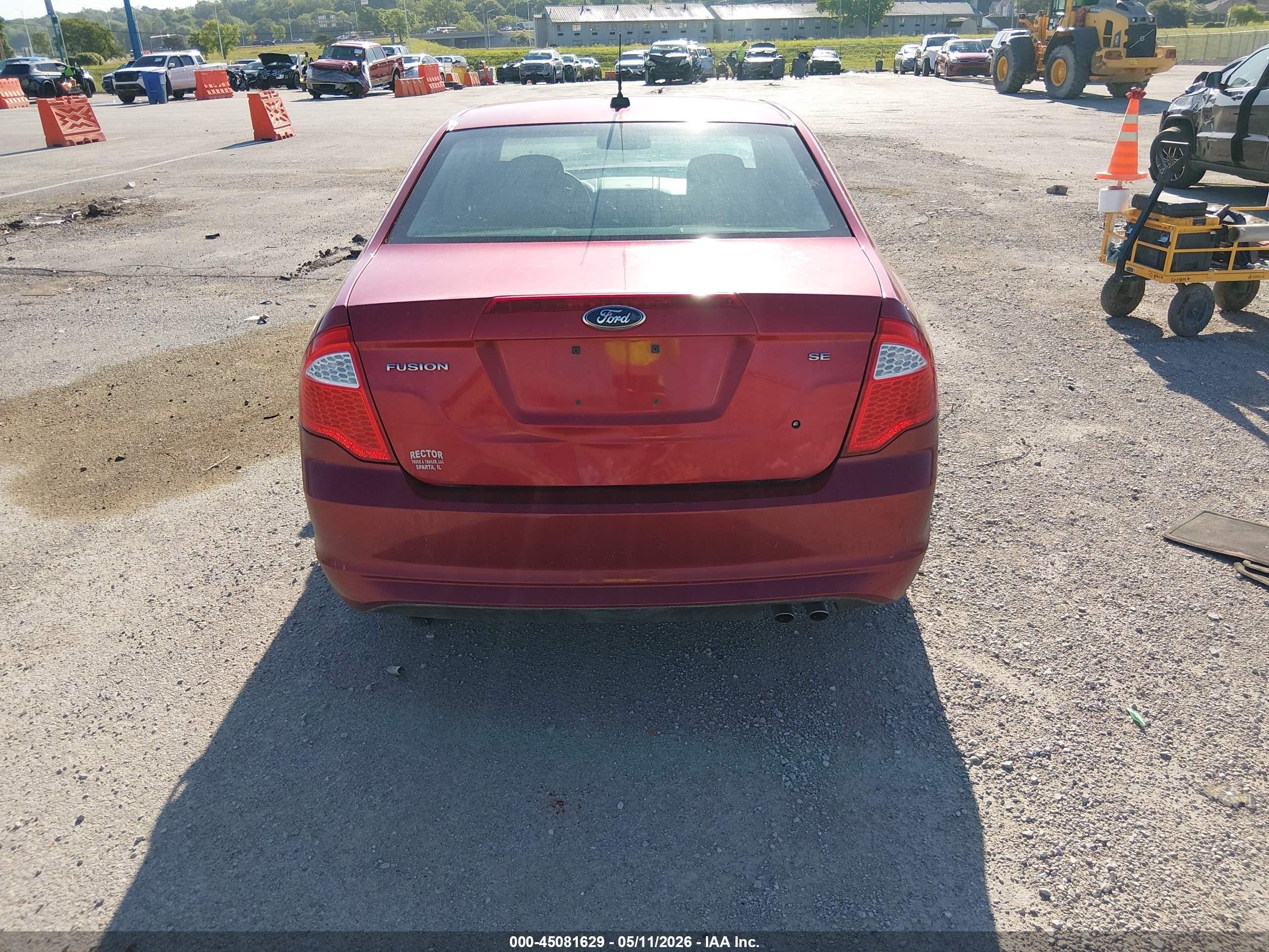 2012 Ford Fusion Se Red vin: 3FAHP0HA7CR150693