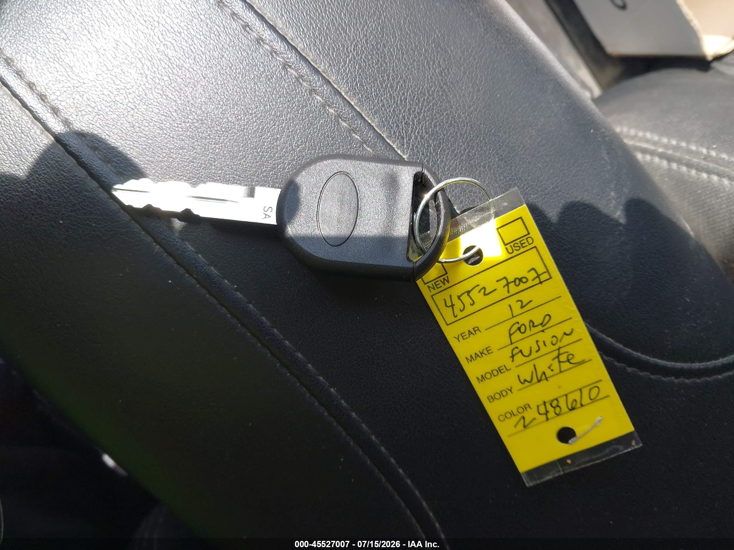 2012 Ford Fusion Se White vin: 3FAHP0HA7CR248610