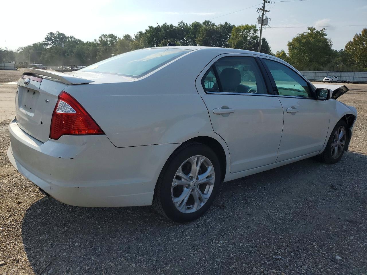 2012 Ford Fusion Se White vin: 3FAHP0HA7CR254696