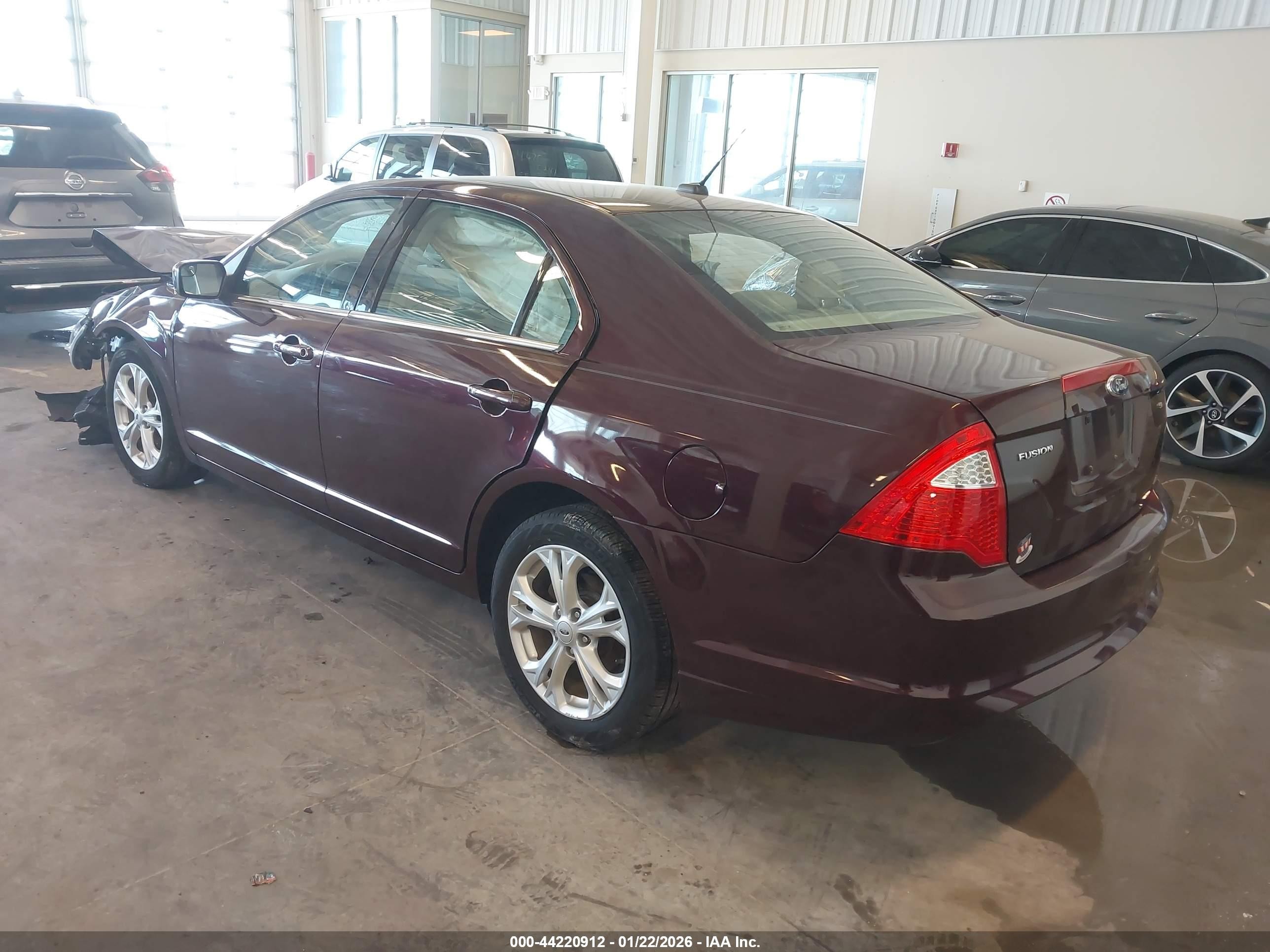 2012 Ford Fusion Se Бордовый vin: 3FAHP0HA7CR283471