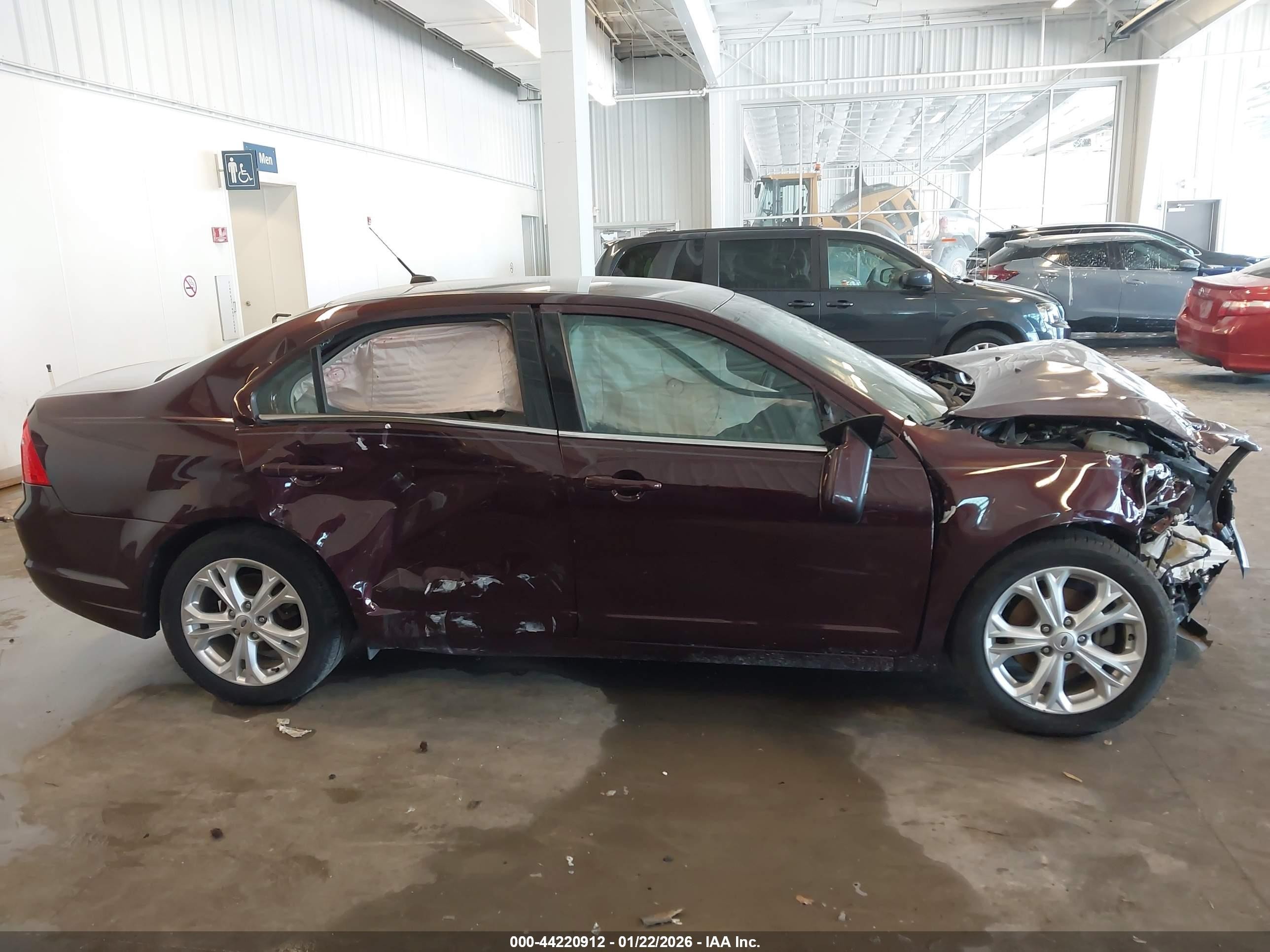 2012 Ford Fusion Se Бордовый vin: 3FAHP0HA7CR283471