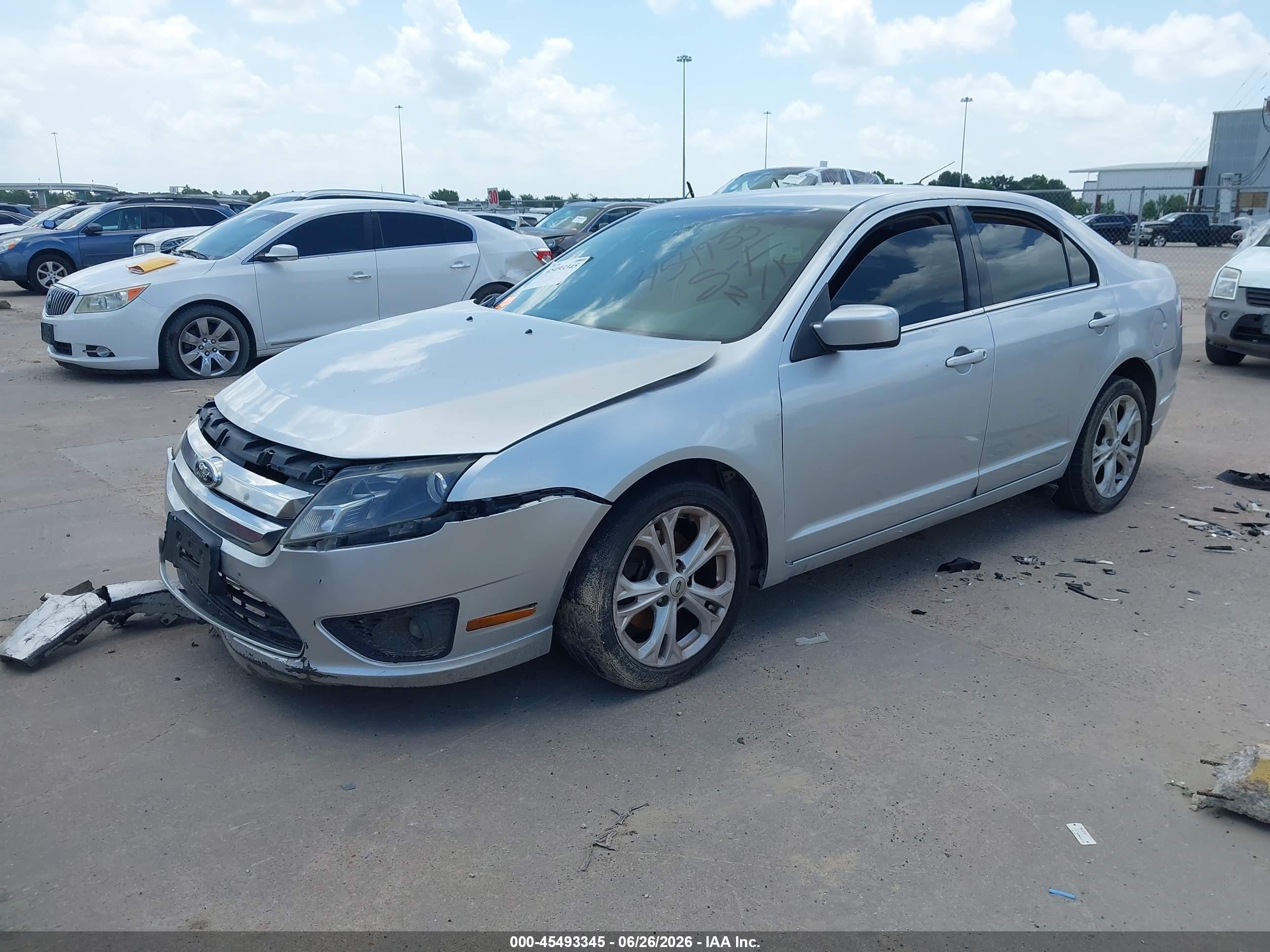 2012 Ford Fusion Se Silver vin: 3FAHP0HA7CR306232
