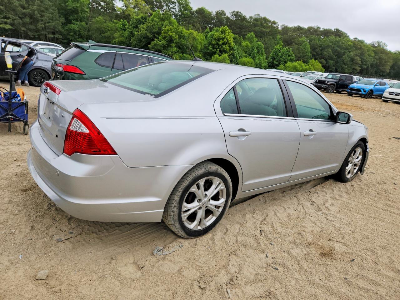 2012 Ford Fusion Se Silver vin: 3FAHP0HA7CR309258