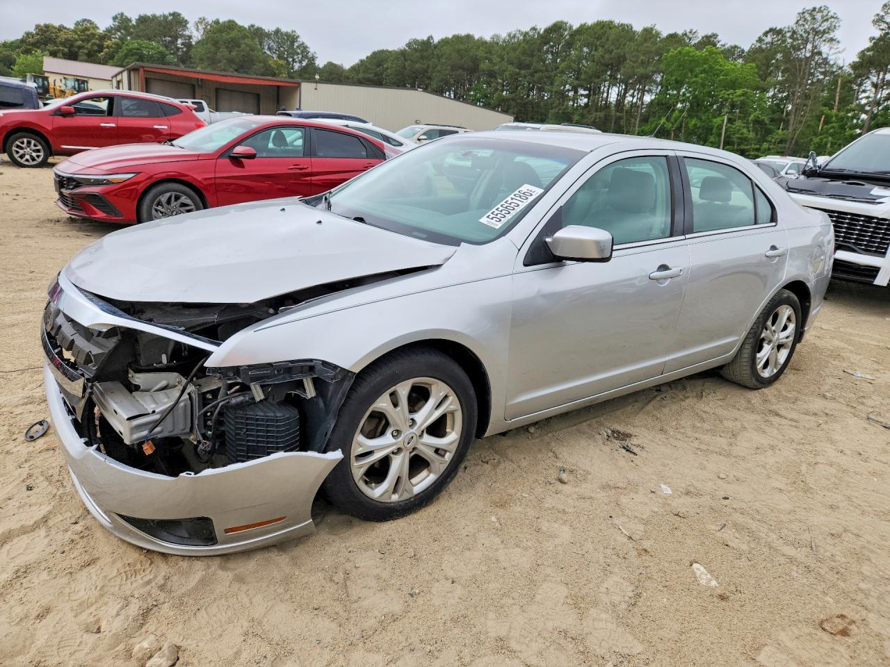 2012 Ford Fusion Se Silver vin: 3FAHP0HA7CR309258