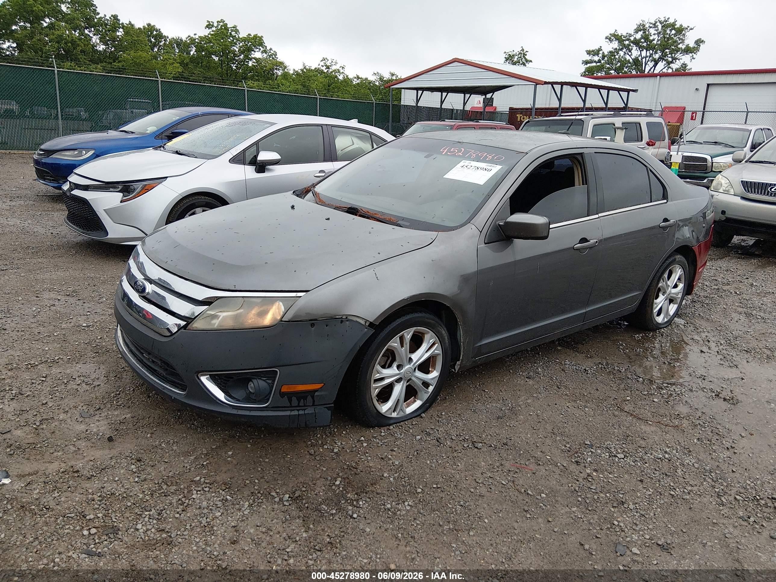 2012 Ford Fusion Se Gray vin: 3FAHP0HA7CR346598