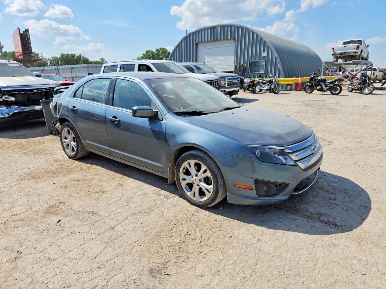 2012 Ford Fusion Blue vin: 3FAHP0HA7CR396319