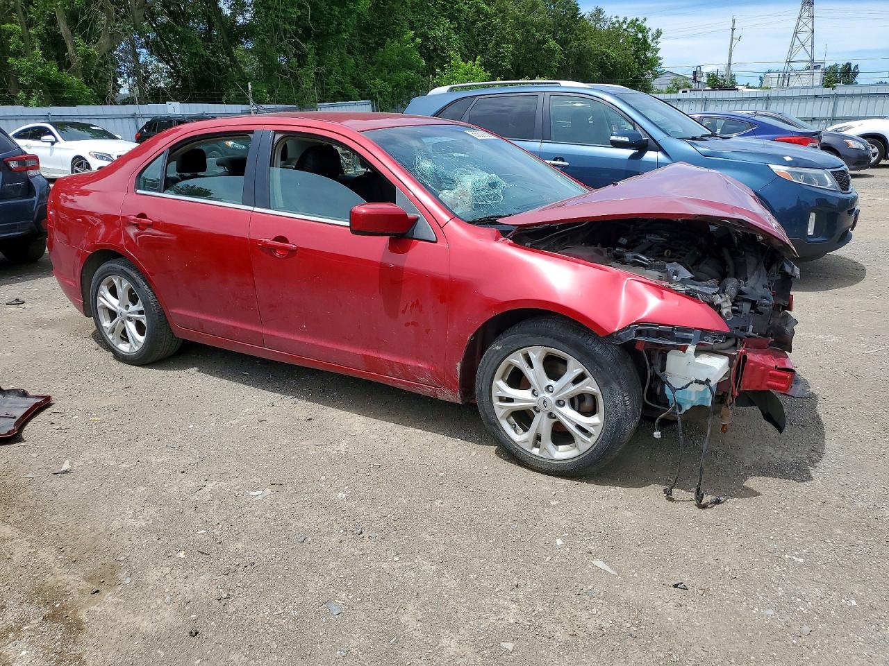 2012 Ford Fusion Se Red vin: 3FAHP0HA7CR423857