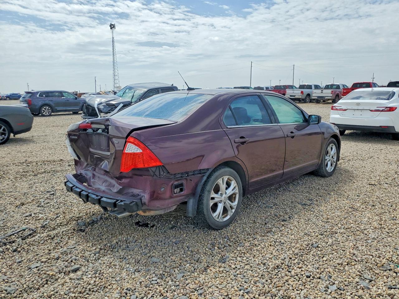 2012 Ford Fusion Se Maroon vin: 3FAHP0HA7CR436012