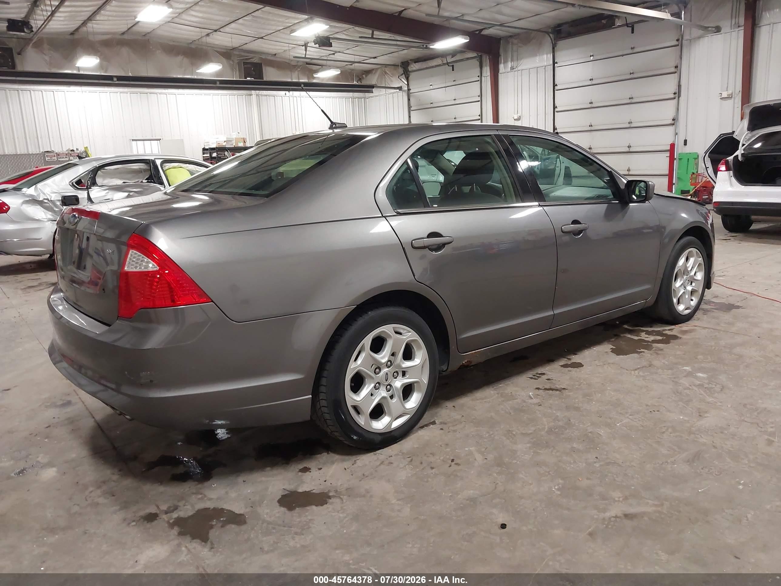 2010 Ford Fusion Se Серый vin: 3FAHP0HA8AR191105