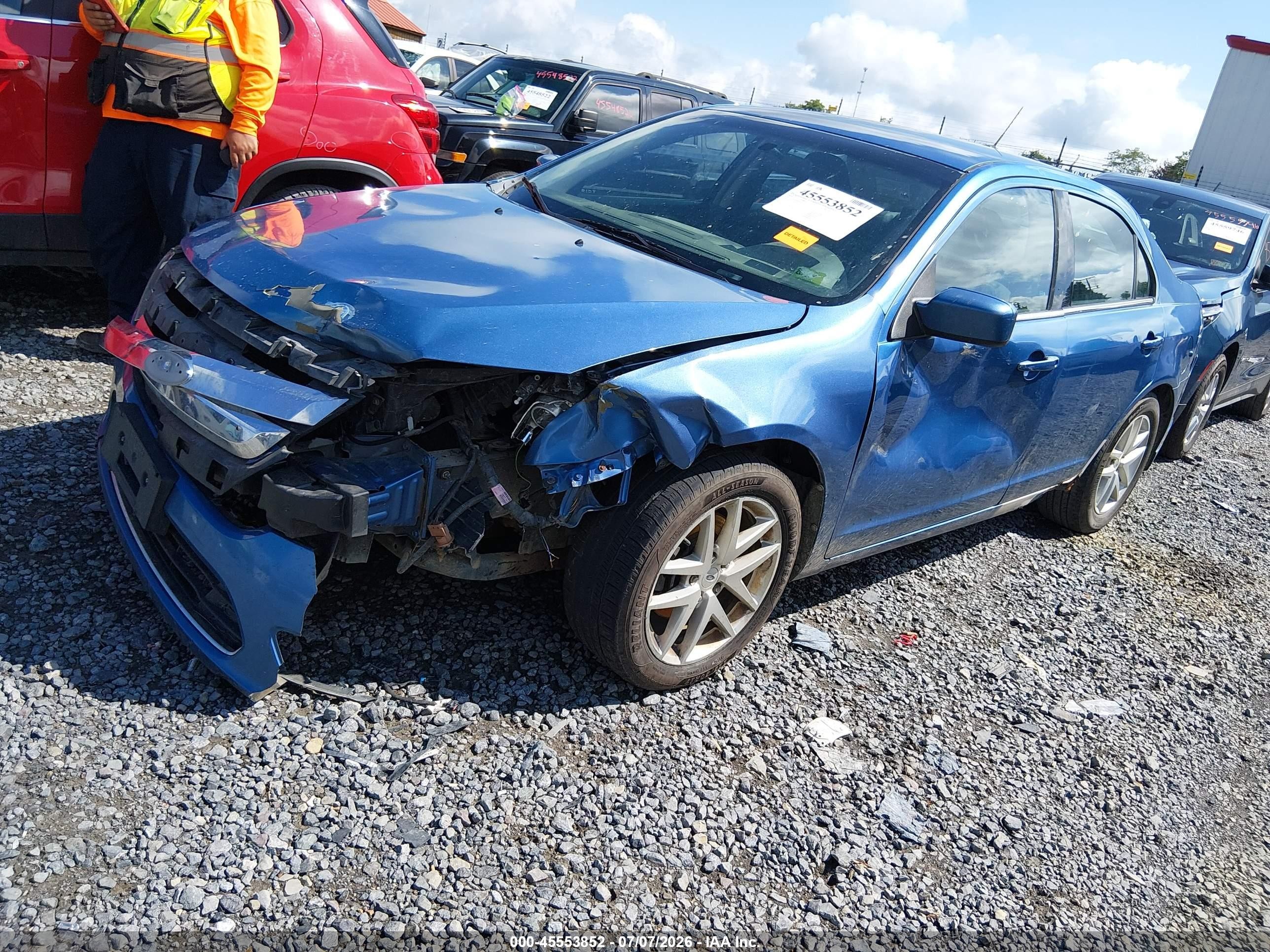 2010 Ford Fusion Se Синий vin: 3FAHP0HA8AR247267