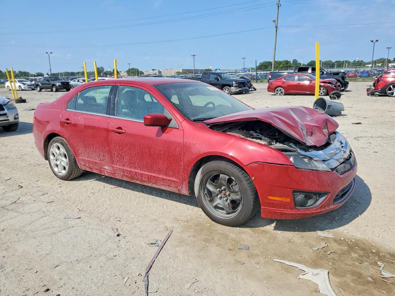 2010 Ford Fusion Se Red vin: 3FAHP0HA8AR249505