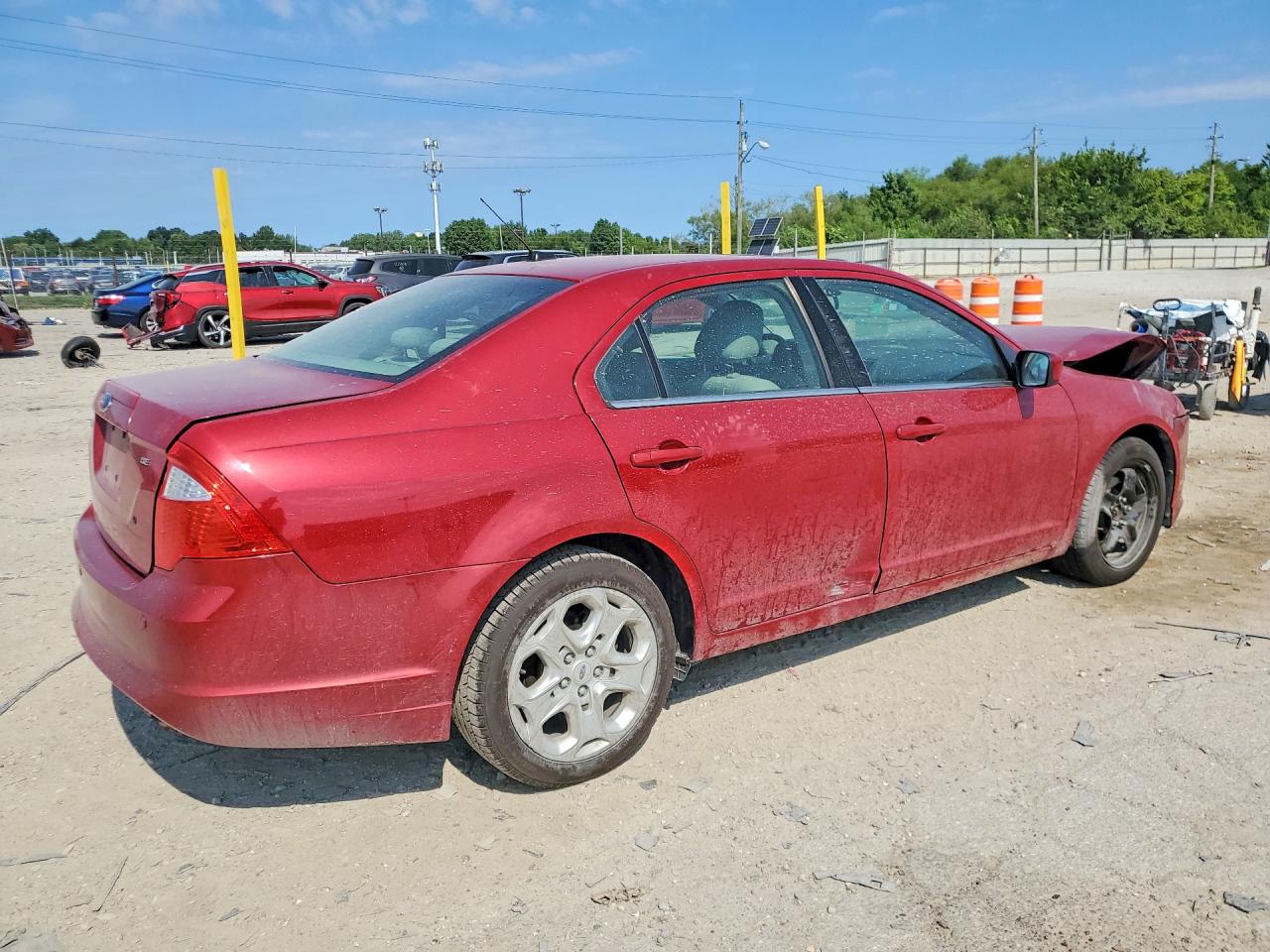 2010 Ford Fusion Se Red vin: 3FAHP0HA8AR249505