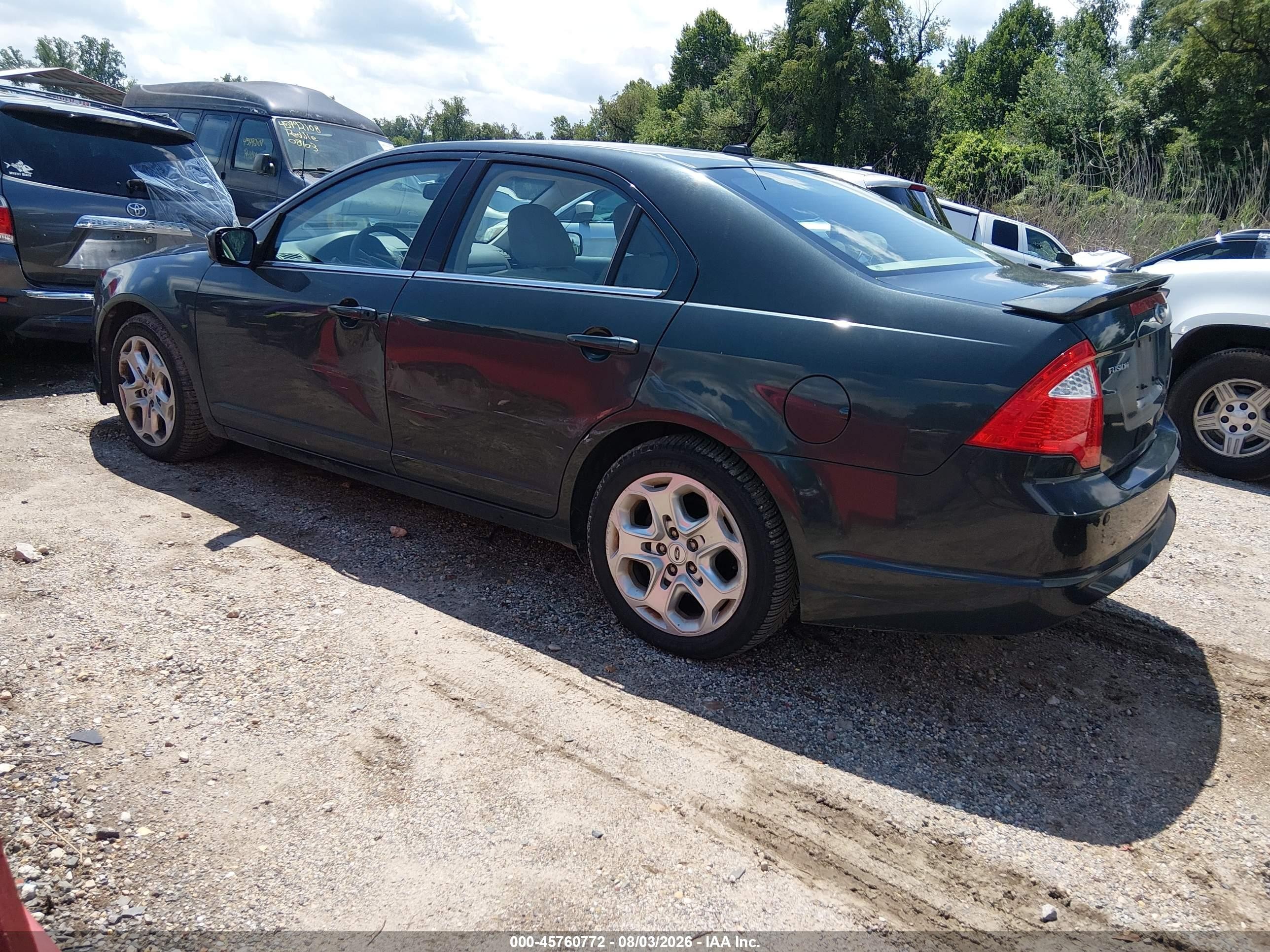 2010 Ford Fusion Se Black vin: 3FAHP0HA8AR275022
